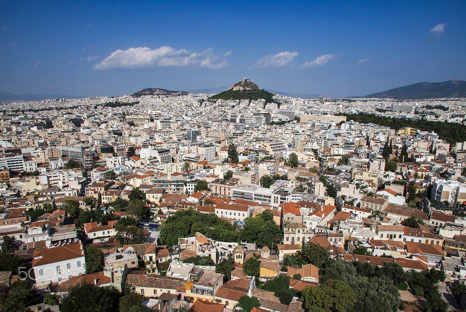 Olympus PEN E-P5 + Panasonic Lumix G 14mm F2.5 ASPH sample photo. View on the top of the acropolis in athens photography