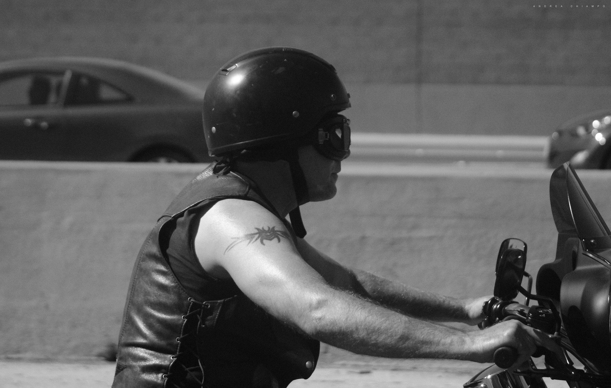 Canon EF 80-200mm F4.5-5.6 II sample photo. Biker in los angeles. photography