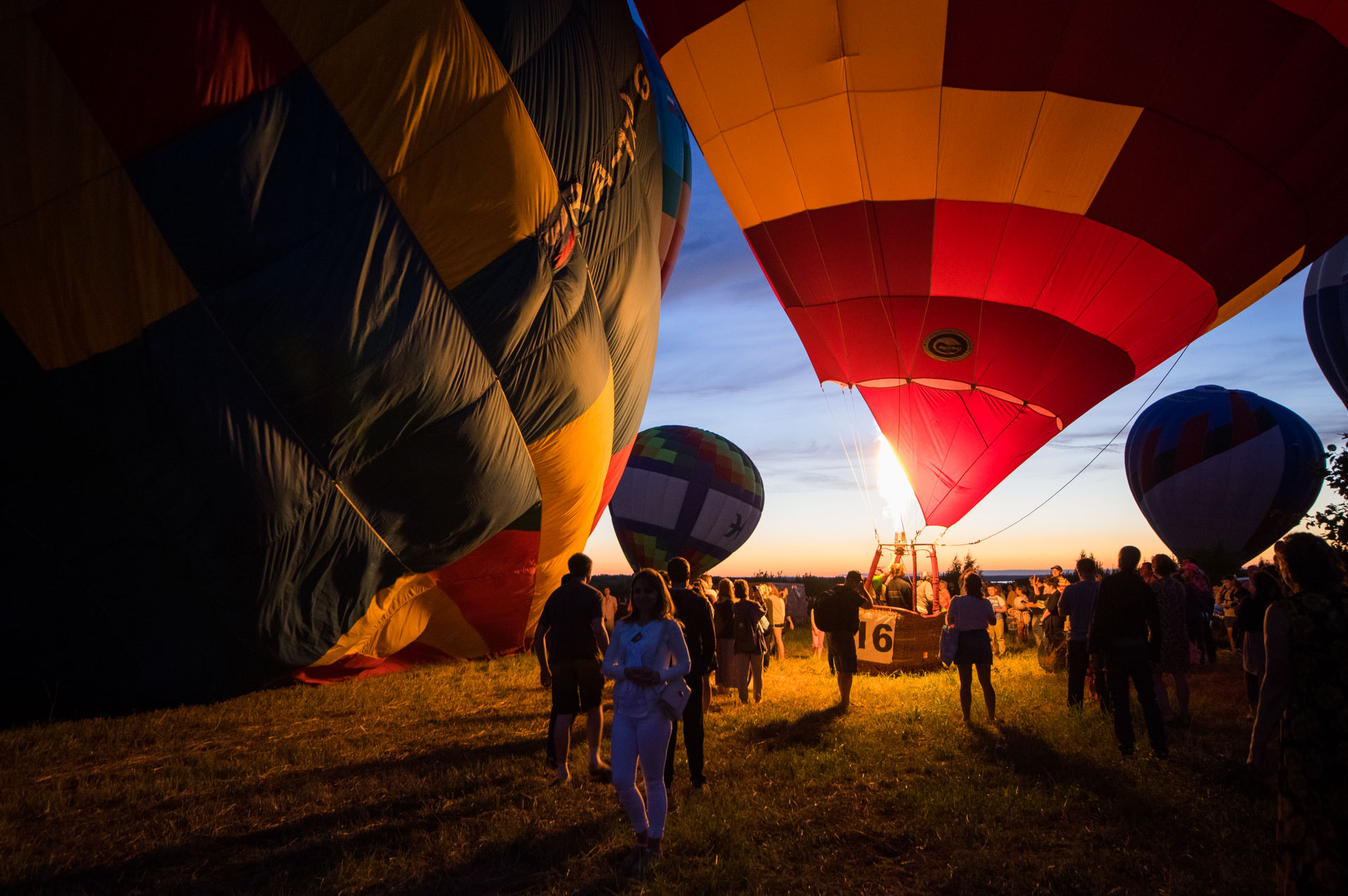 Pentax K-3 sample photo. Balloon fest lights photography