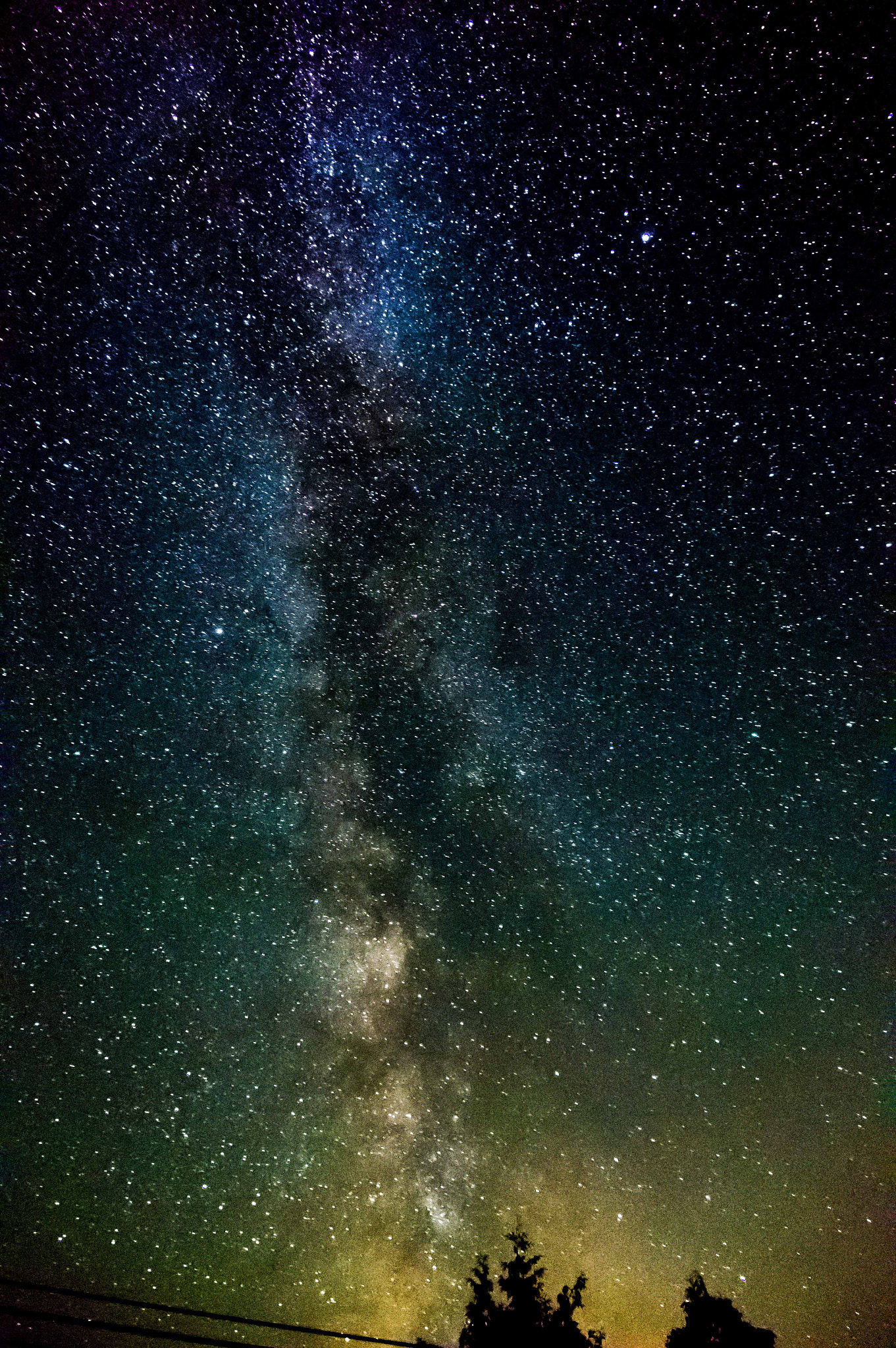Sony DT 16-105mm F3.5-5.6 sample photo. Door county milky way photography
