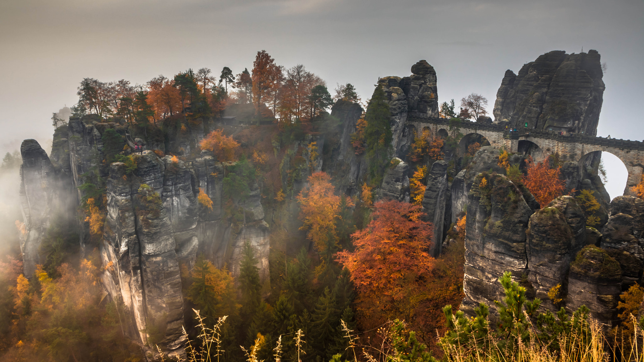 Sigma 17-70mm F2.8-4 DC Macro OS HSM sample photo. Bastei im nebel photography