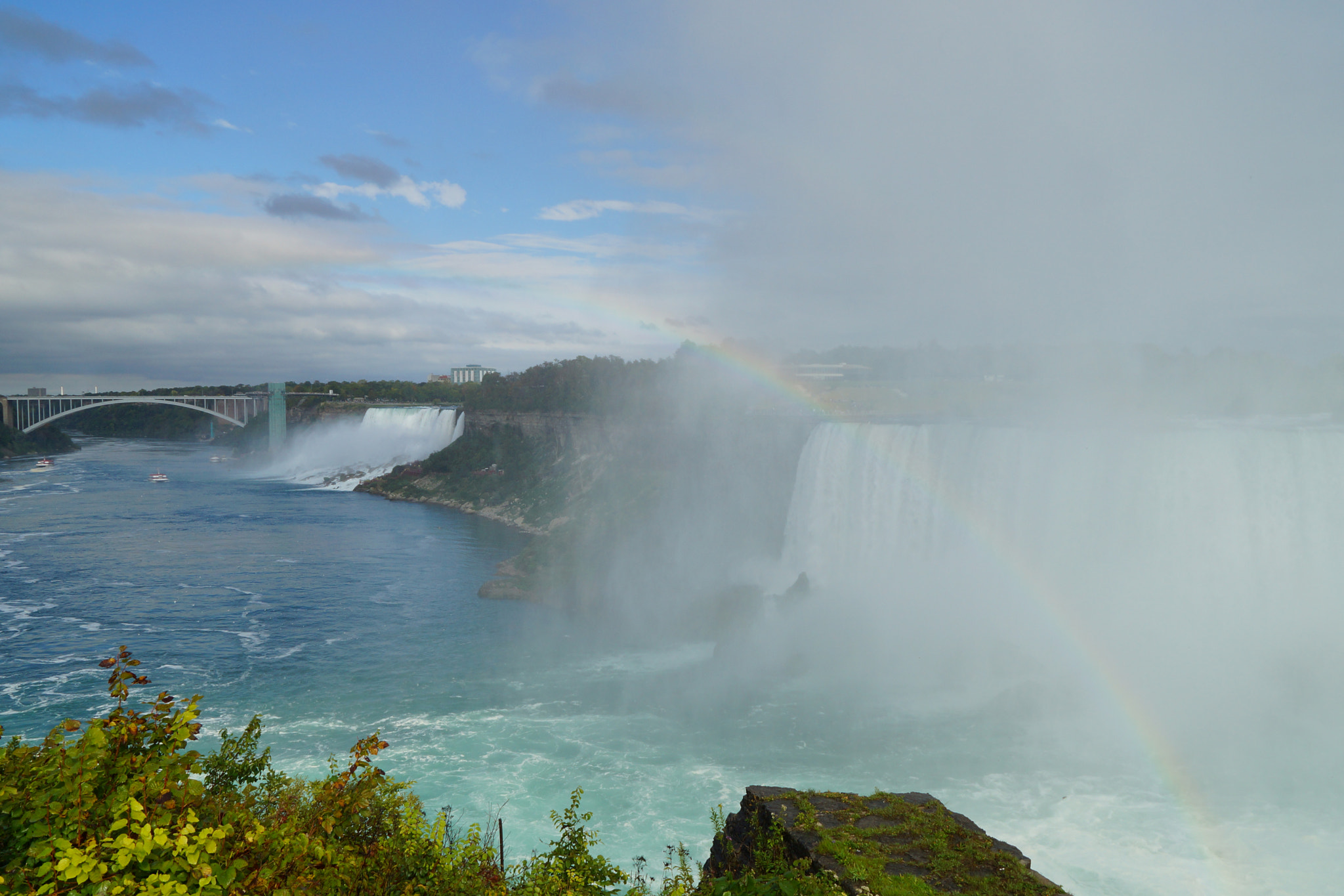 Sony SLT-A65 (SLT-A65V) sample photo. Rainbows, bridges and waterfalls photography