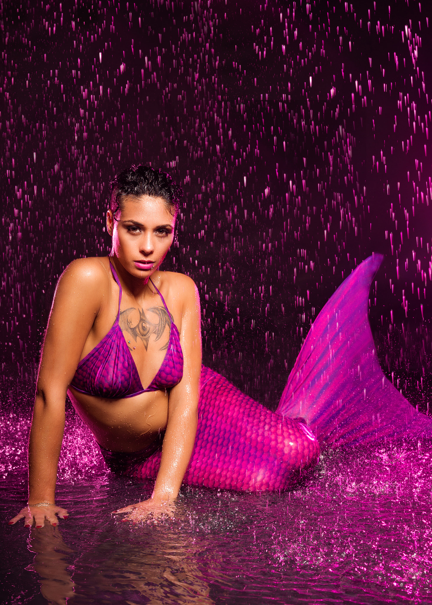 Sony SLT-A99V sample photo. Pink mermaid photography