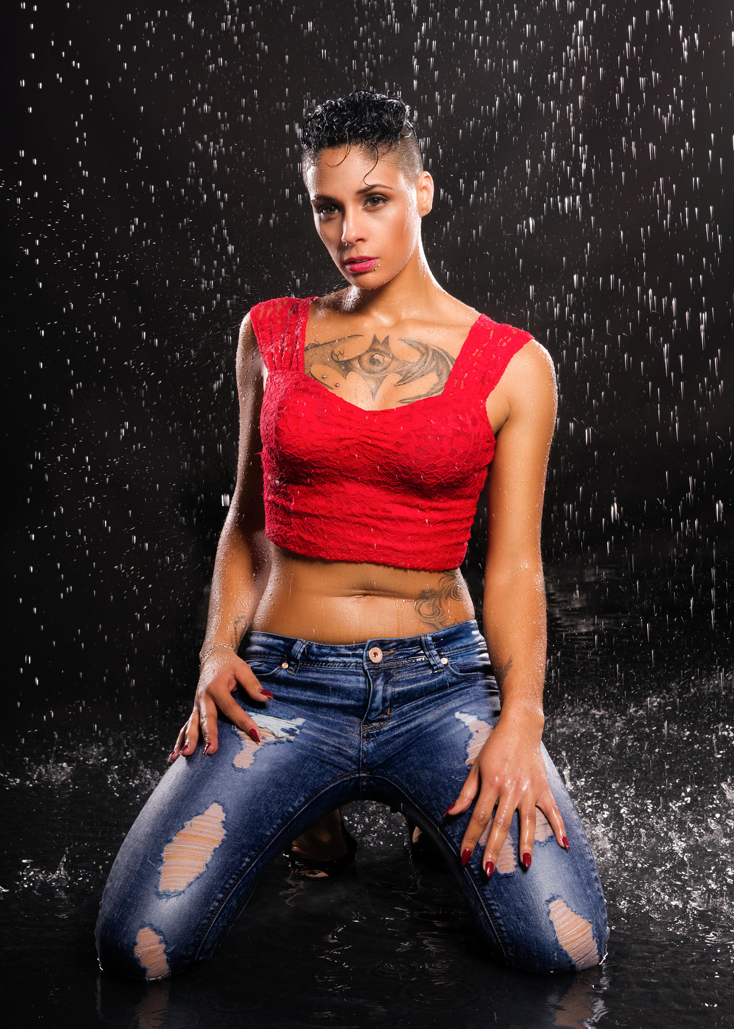 Sony SLT-A99V sample photo. Sarah water and rain portraits photography