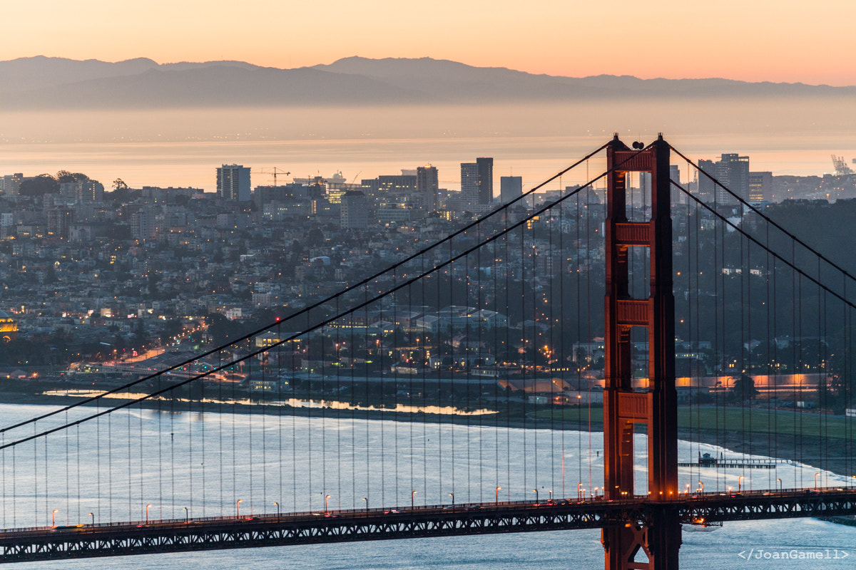 Canon EF 70-300mm F4-5.6L IS USM sample photo. South tower sunrise photography