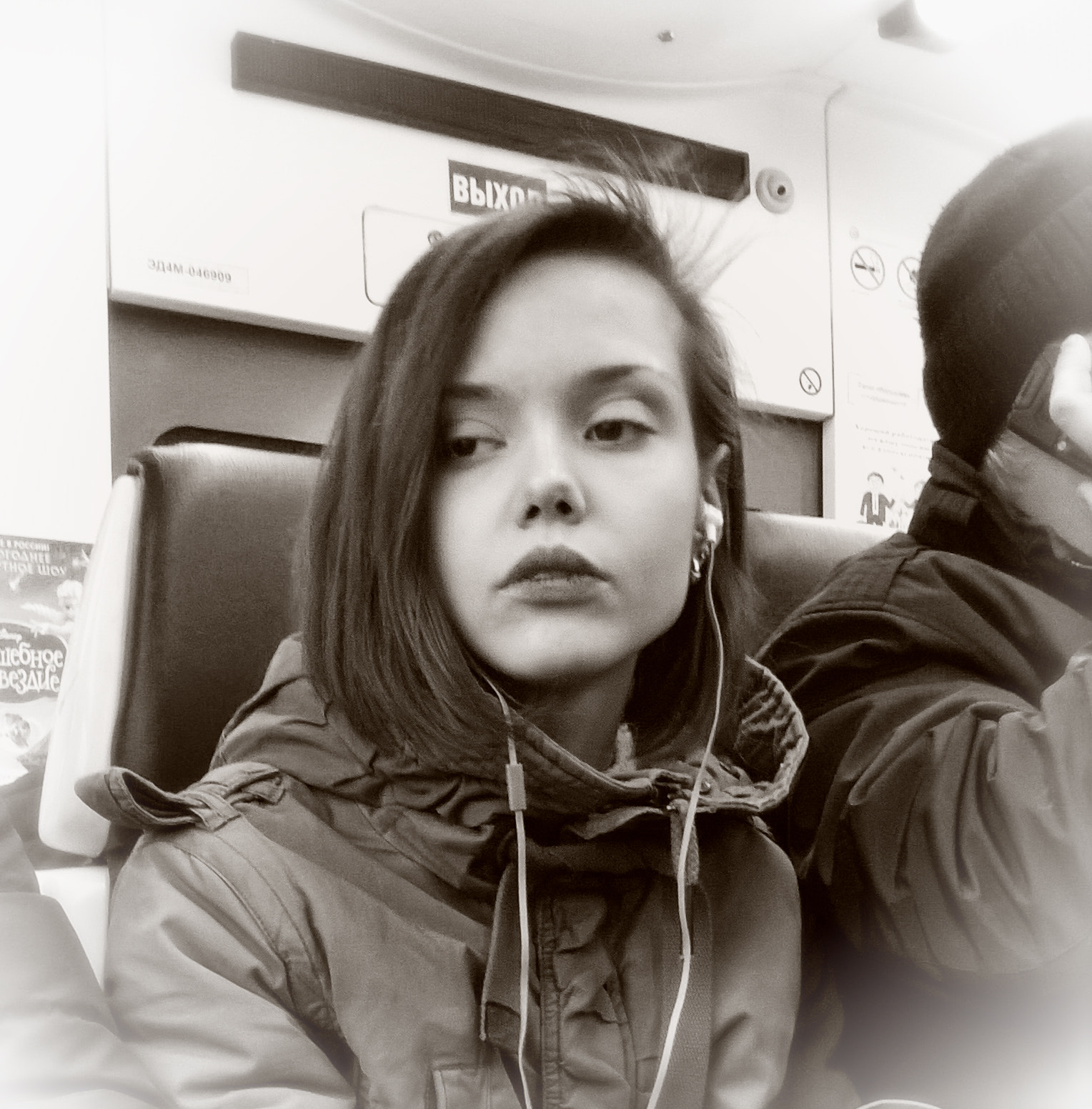 Nokia Lumia 735 sample photo. A girl in train photography