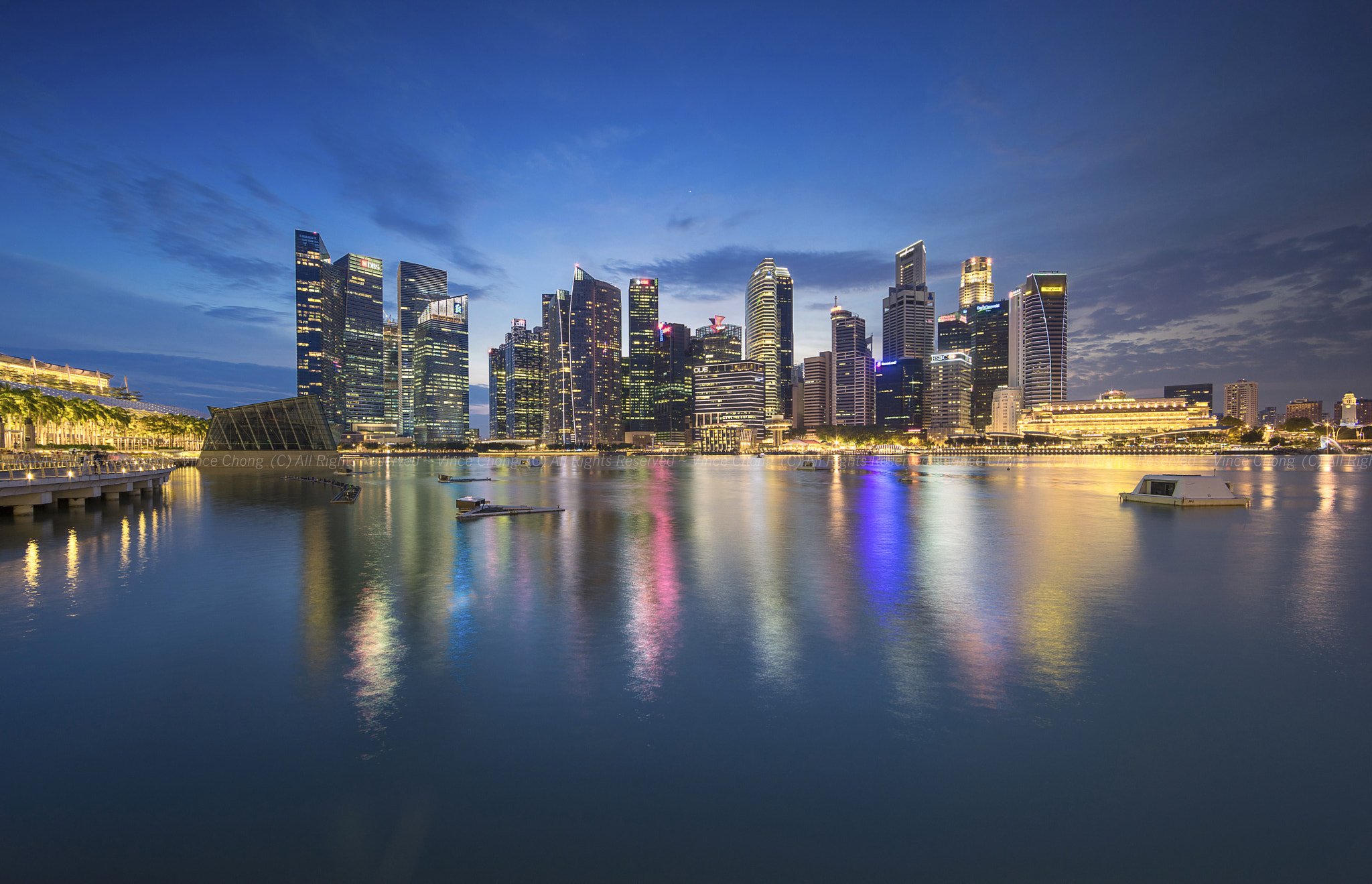Sony a7R + 14mm F2.8 G SSM II sample photo. Marina bay financial ctr photography