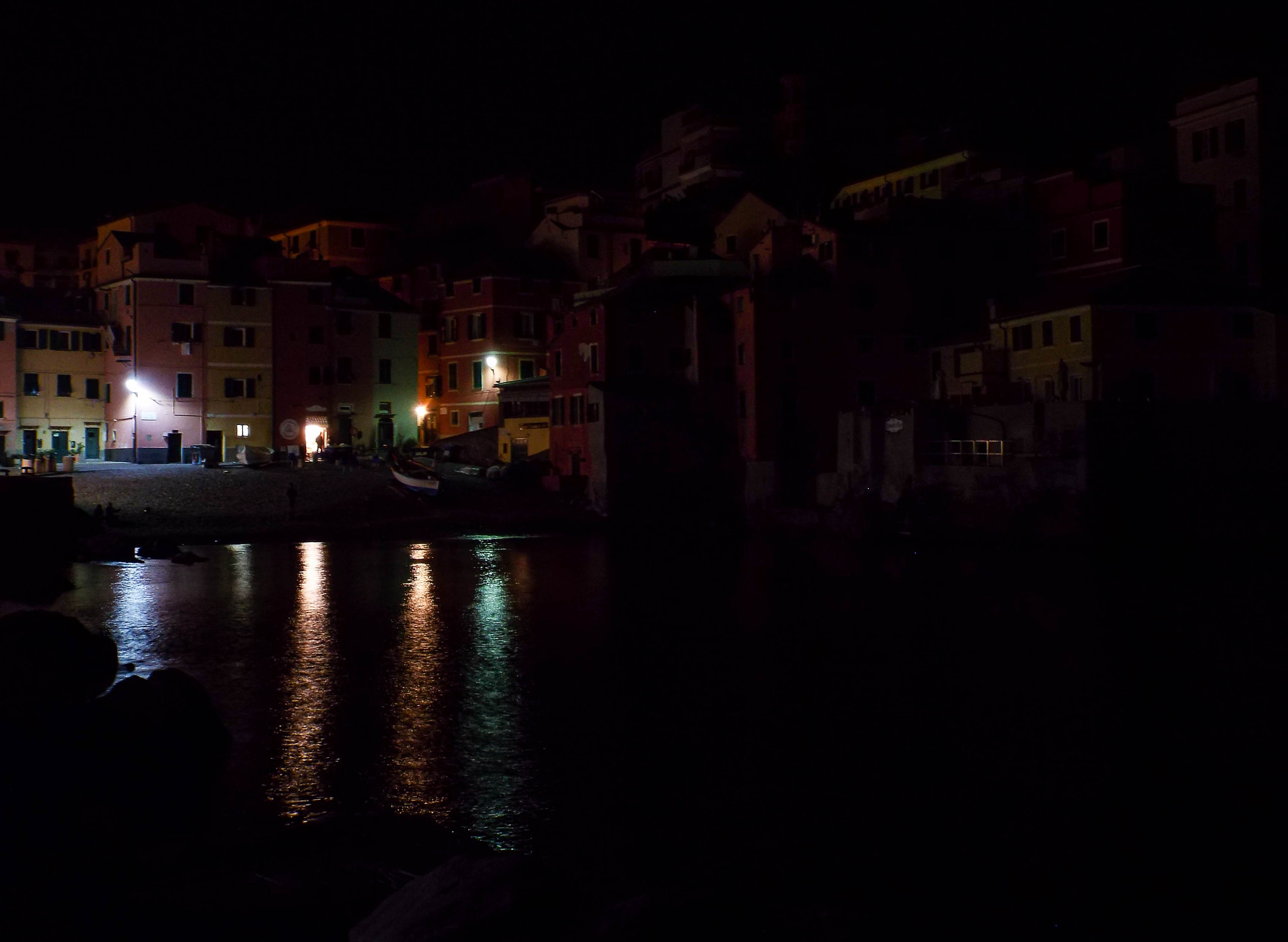 Fujifilm FinePix S8200 sample photo. Notte a boccadasse photography