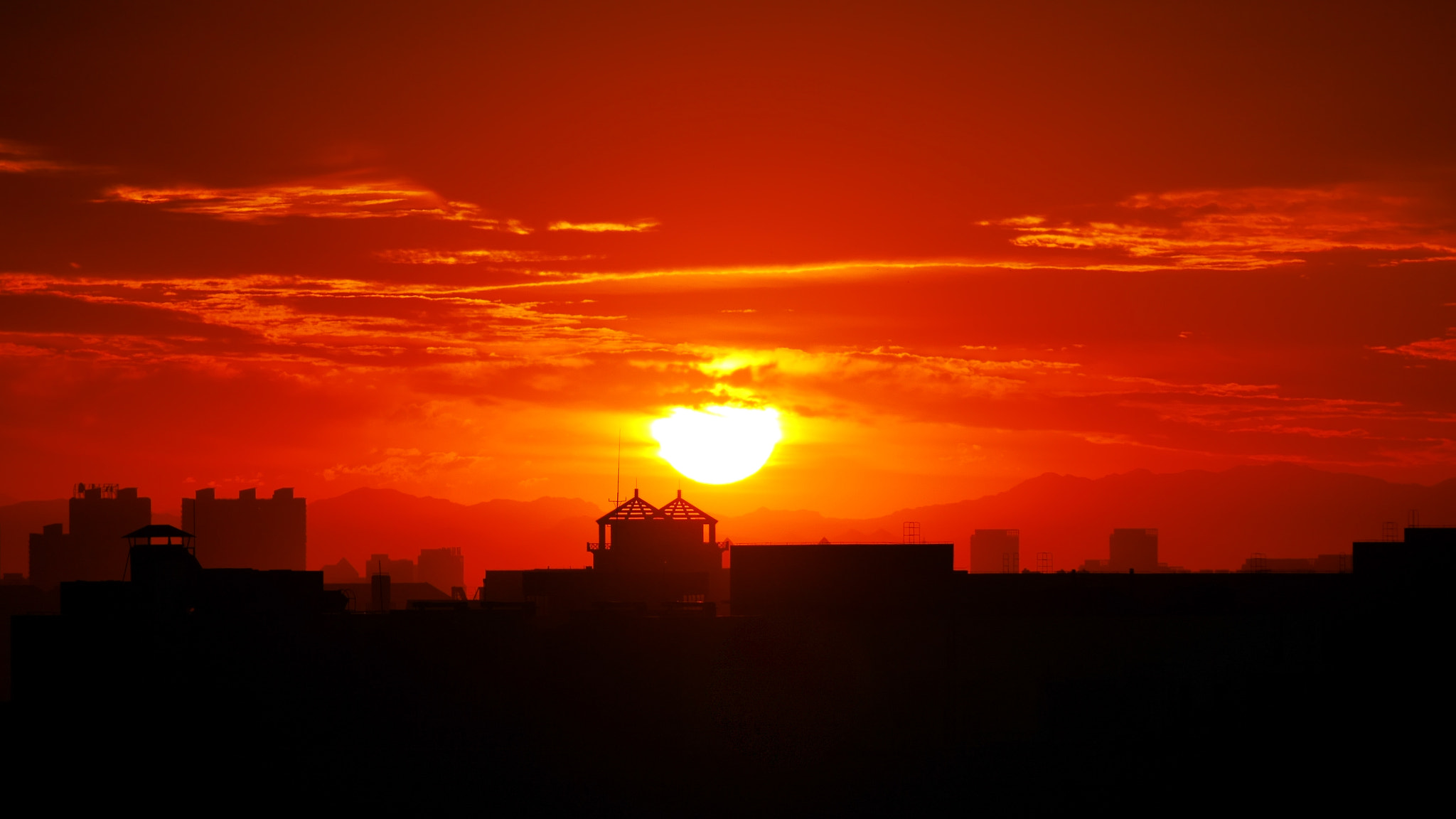 Panasonic Lumix DMC-GX7 sample photo. Beijing sunrise photography
