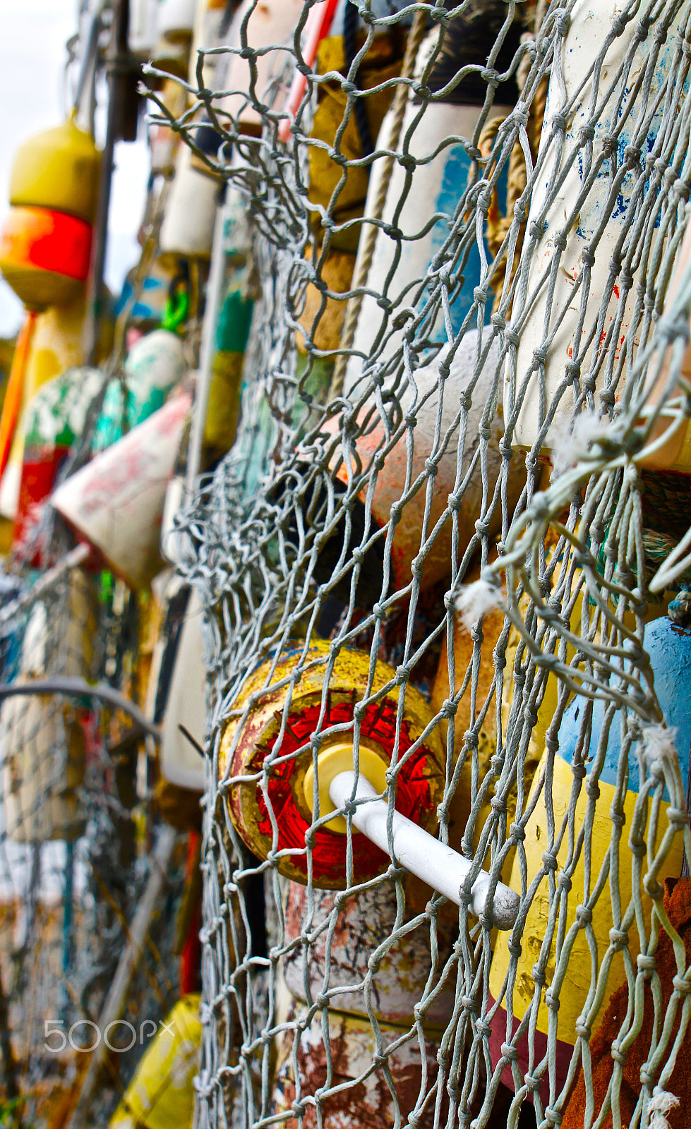 Sony Alpha NEX-3 sample photo. Lobster buoys photography