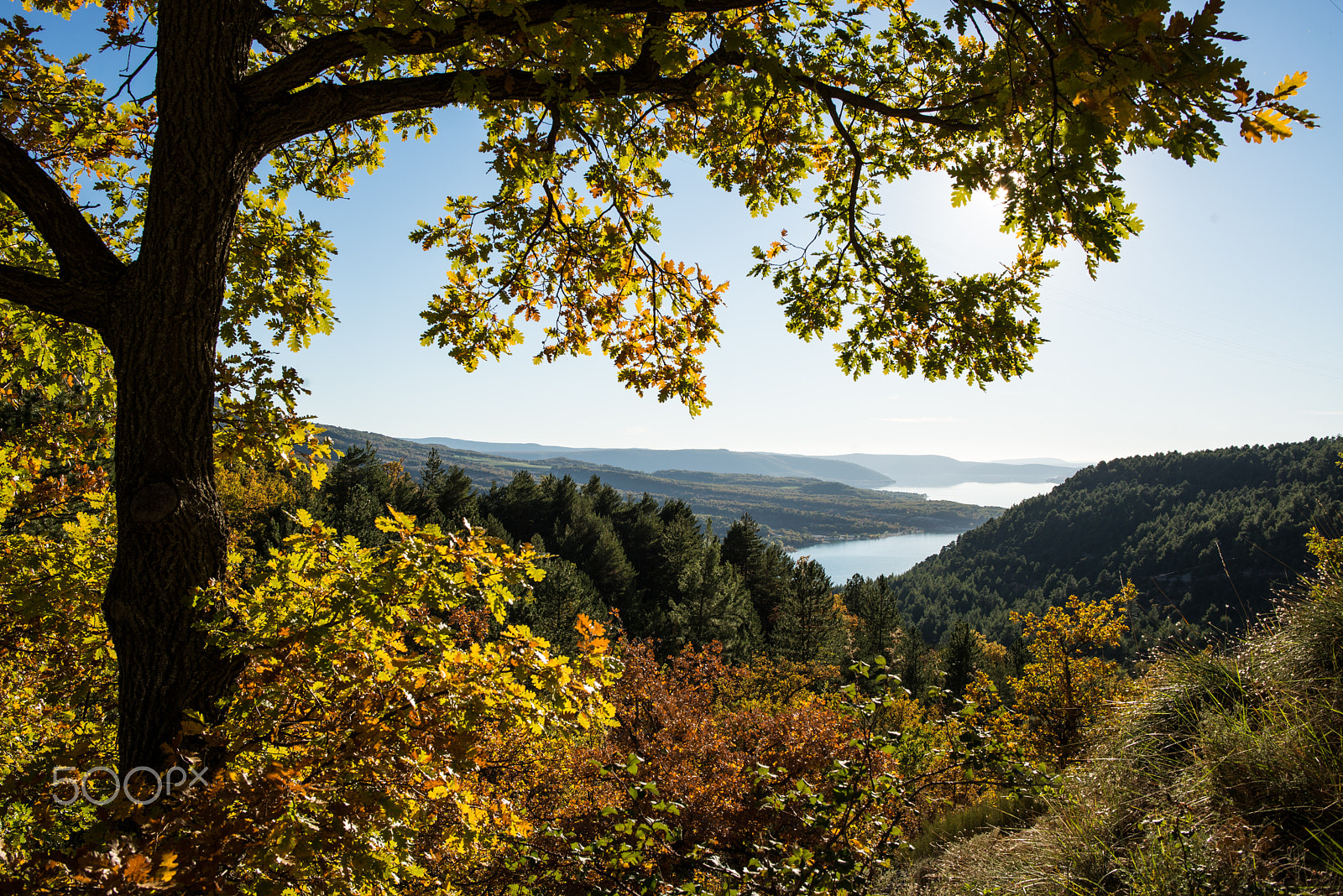 Nikon D610 + Nikon AF-S Nikkor 28mm F1.8G sample photo. Lac de sainte croix photography