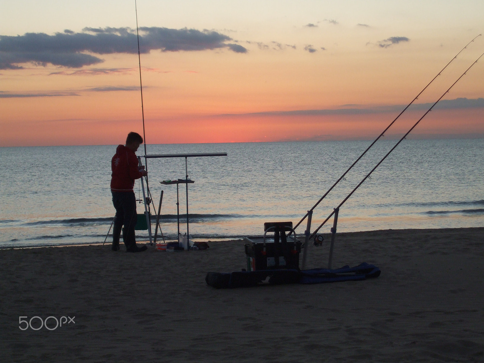 Fujifilm FinePix A820 sample photo. Il pescatore al tramonto photography