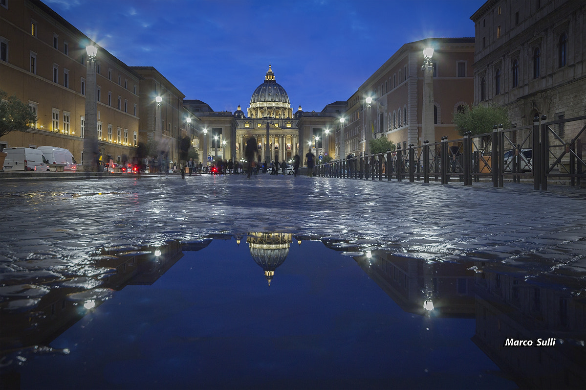 Canon EOS 1200D (EOS Rebel T5 / EOS Kiss X70 / EOS Hi) + Sigma 10-20mm F4-5.6 EX DC HSM sample photo. San pietro the blue hour photography