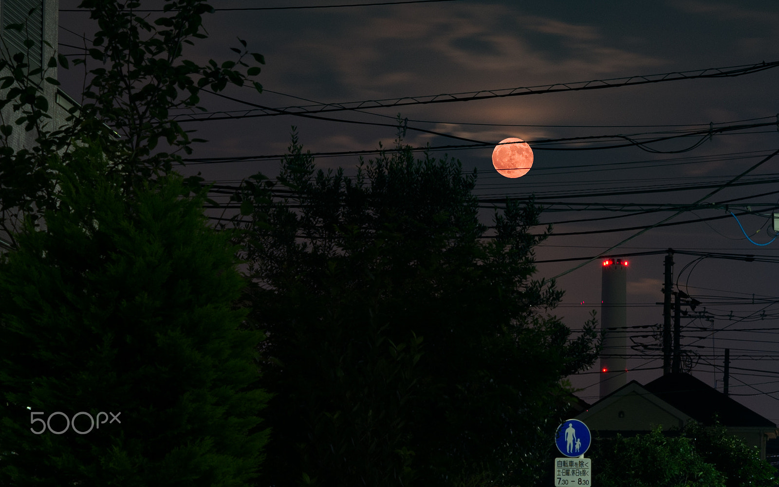 Sony Alpha NEX-5N + E 50mm F1.8 OSS sample photo. Red moon photography