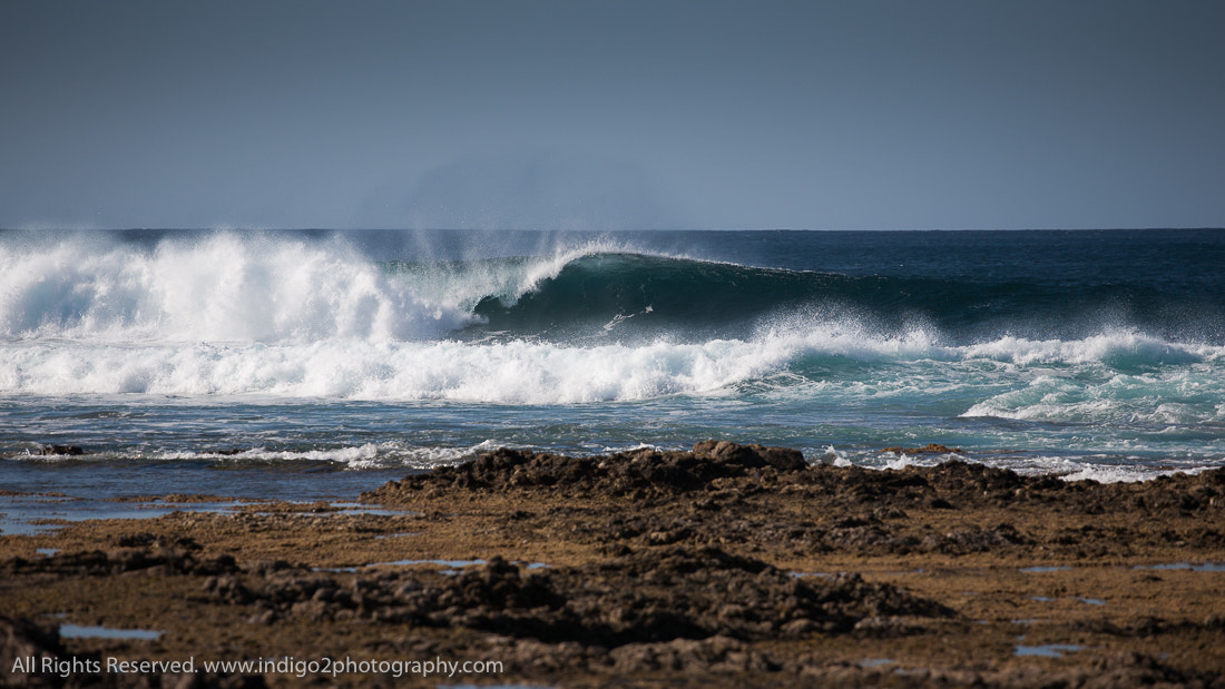 Canon EOS 5D + Canon EF 70-200mm F4L USM sample photo. The wave photography