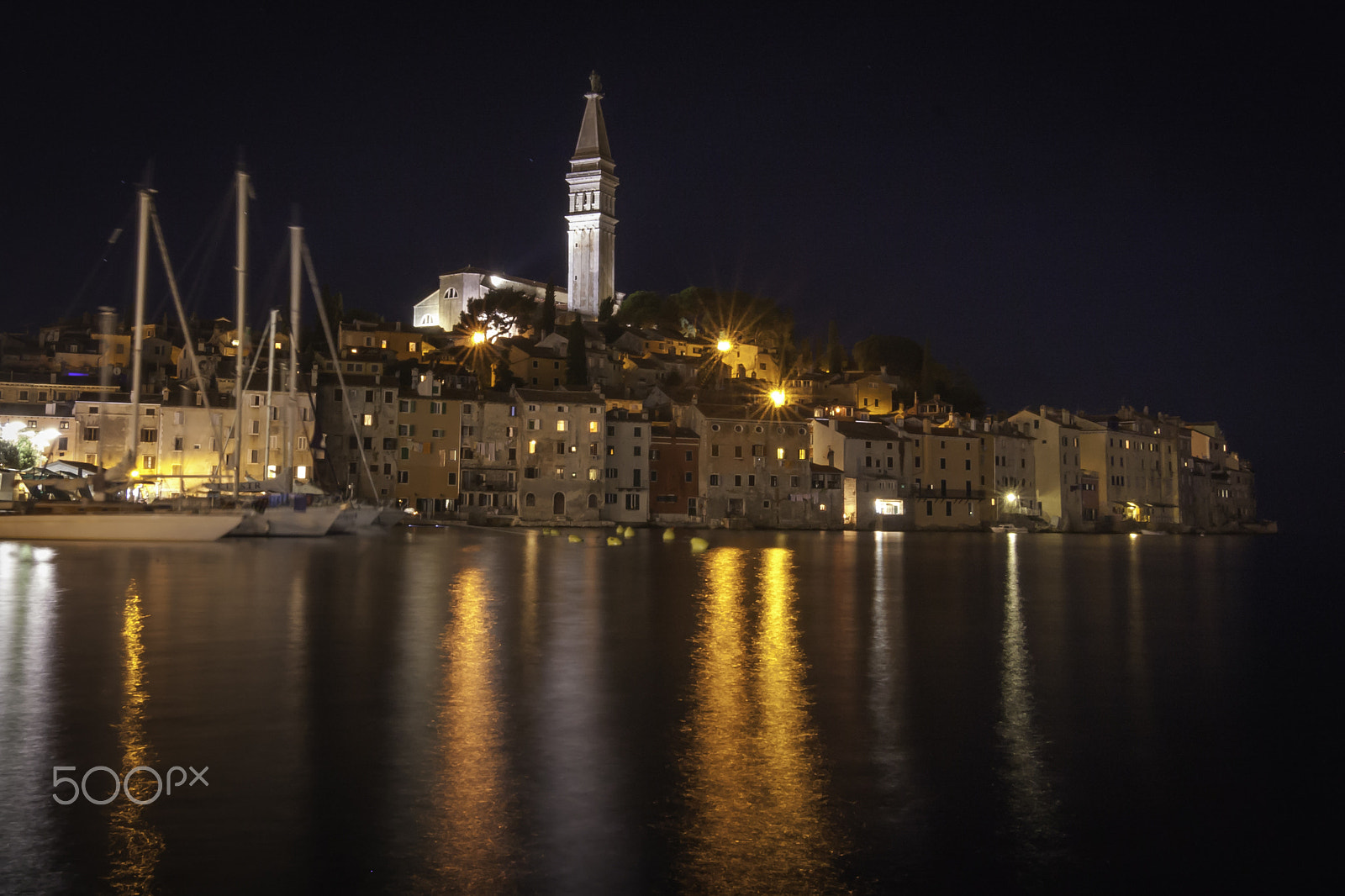 Tokina AT-X Pro 12-24mm F4 (IF) DX sample photo. Rovinj at night photography