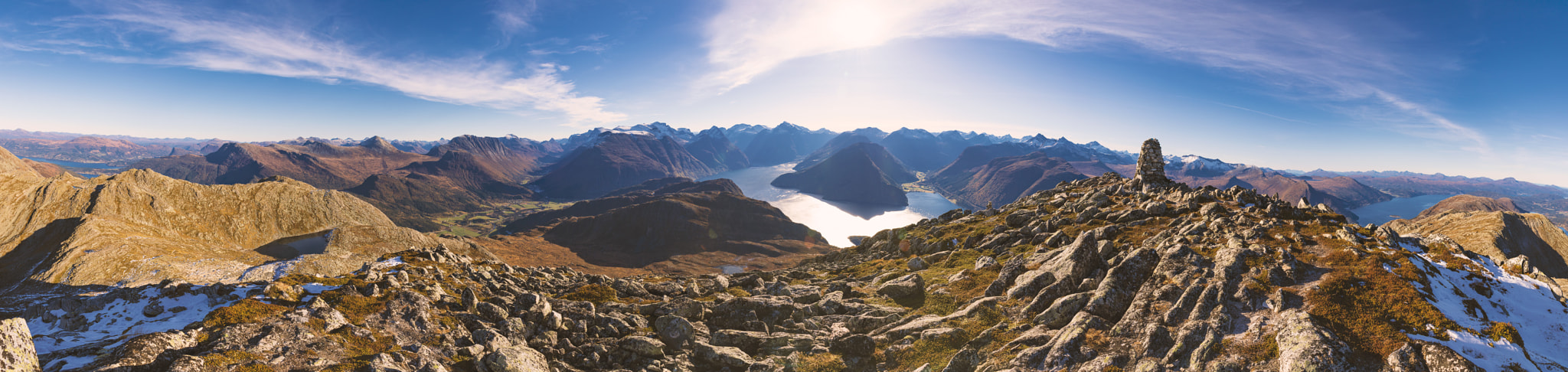 Canon EF 75-300mm F4.0-5.6 IS USM sample photo. Panorama from flånebba (mountain) photography