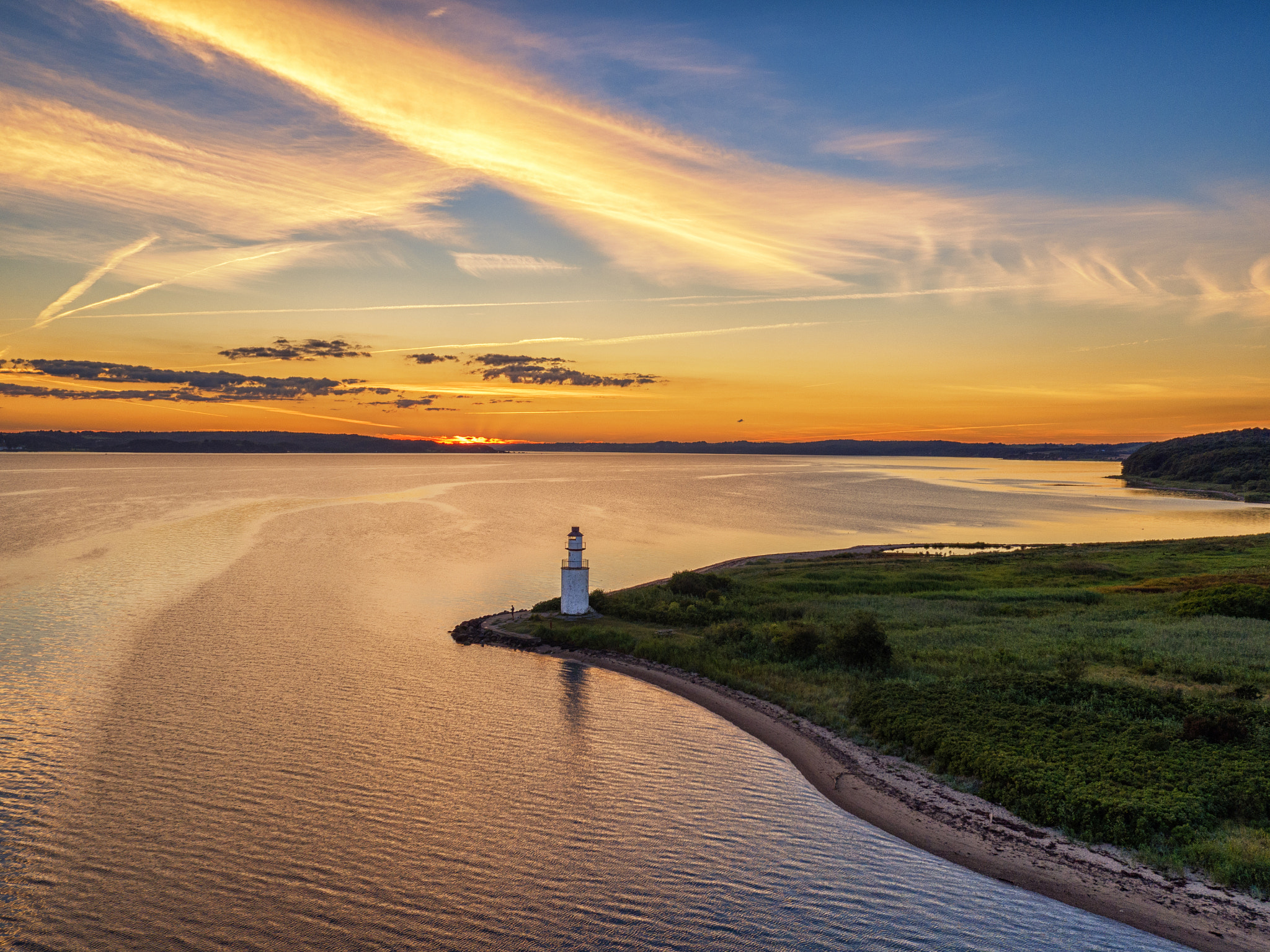 DJI FC550 sample photo. Lighthouse from above photography