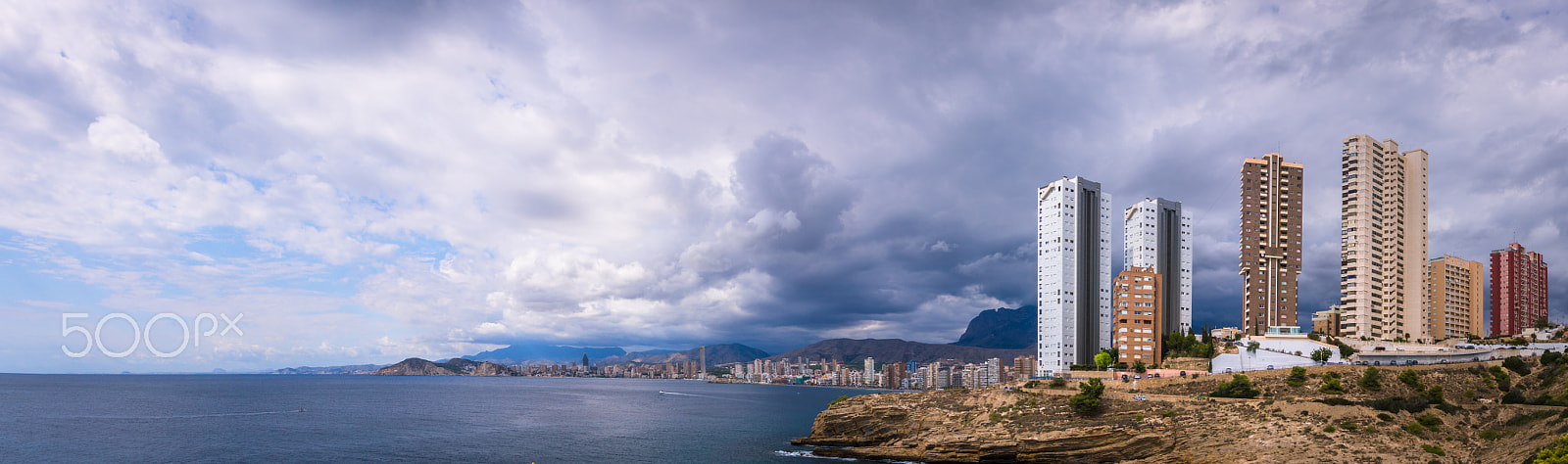 Sony SLT-A55 (SLT-A55V) sample photo. Benidorm view photography
