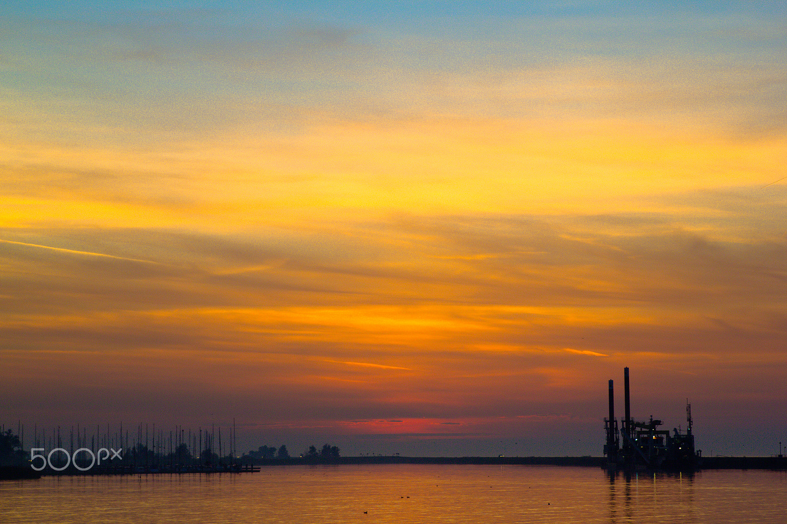 Canon EOS 60D + Tamron AF 28-75mm F2.8 XR Di LD Aspherical (IF) sample photo. Sunset oostvaardersdiep photography
