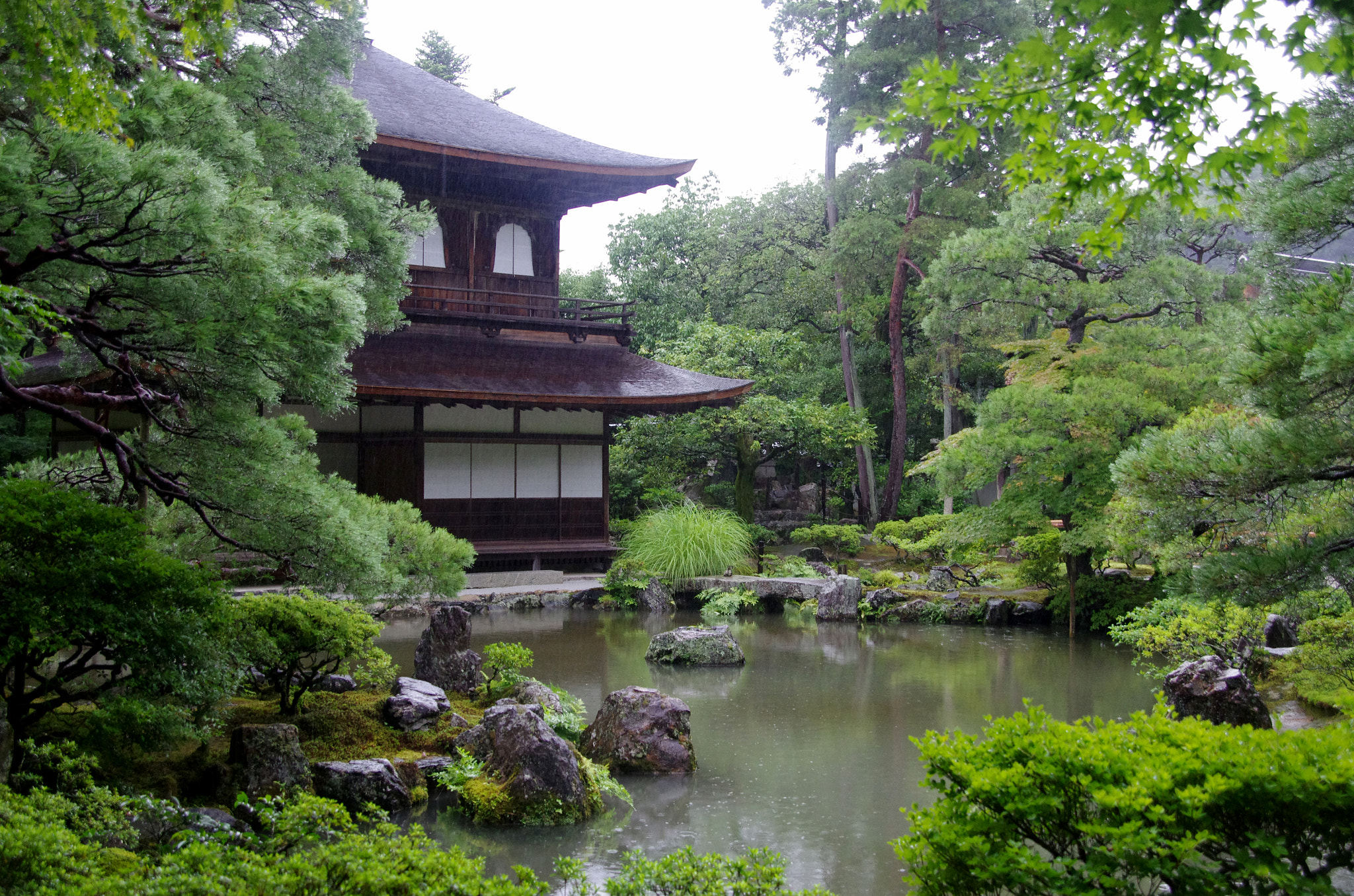Pentax K-5 sample photo. Ginkakuji photography