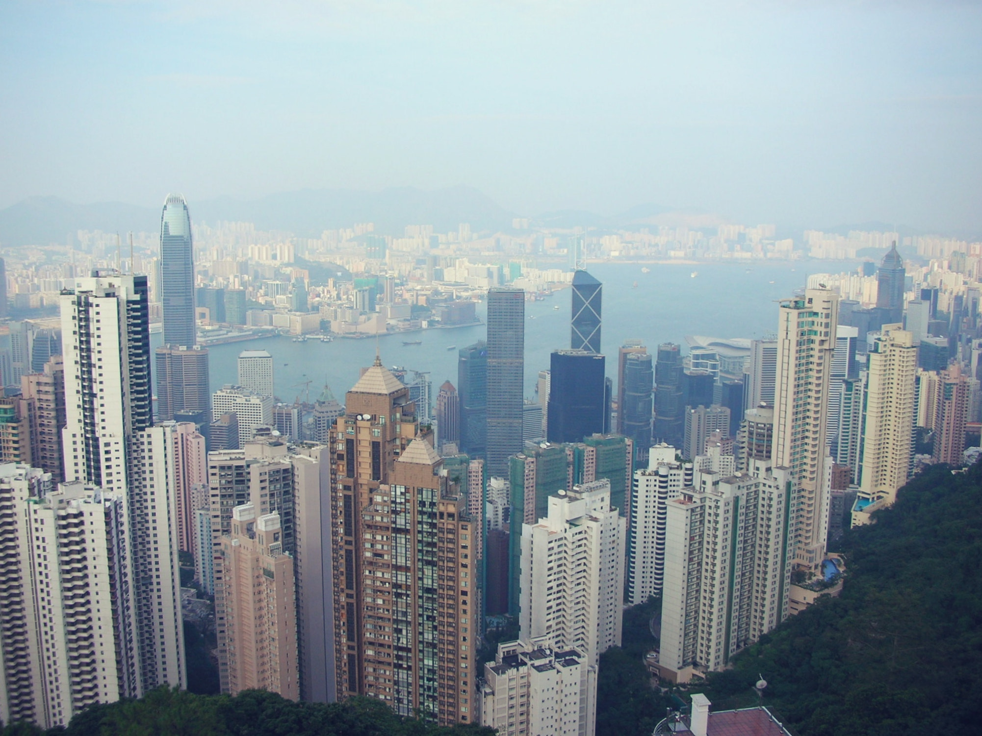 Nikon S1 sample photo. Hong kong skyline photography