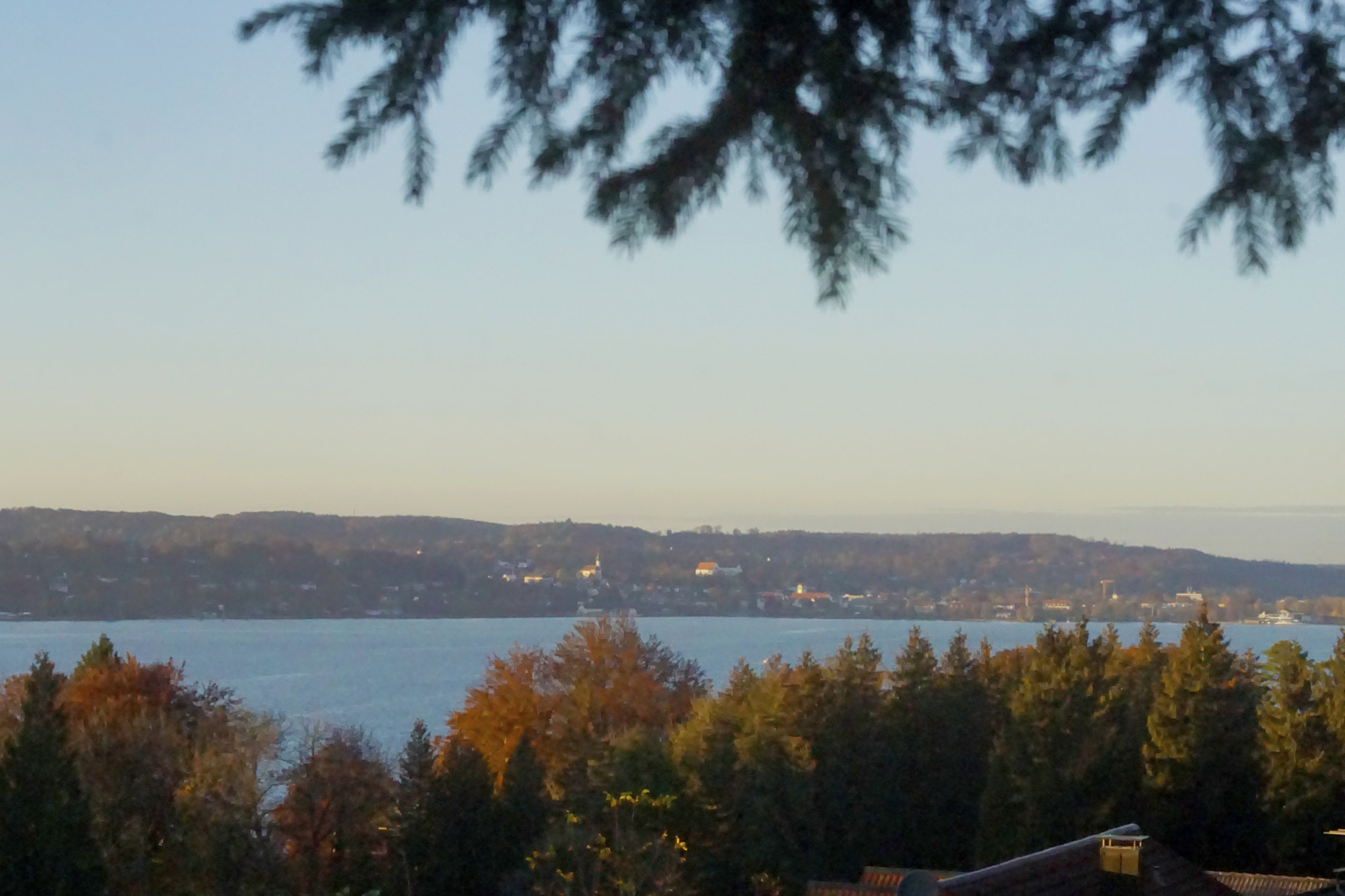 Sony DT 50mm F1.8 SAM sample photo. Blick auf den starnberger see von leoni aus photography