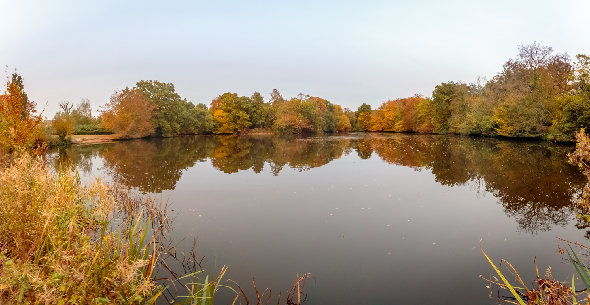 Canon EOS 7D Mark II sample photo. The lake at dusk in danbury country park photography
