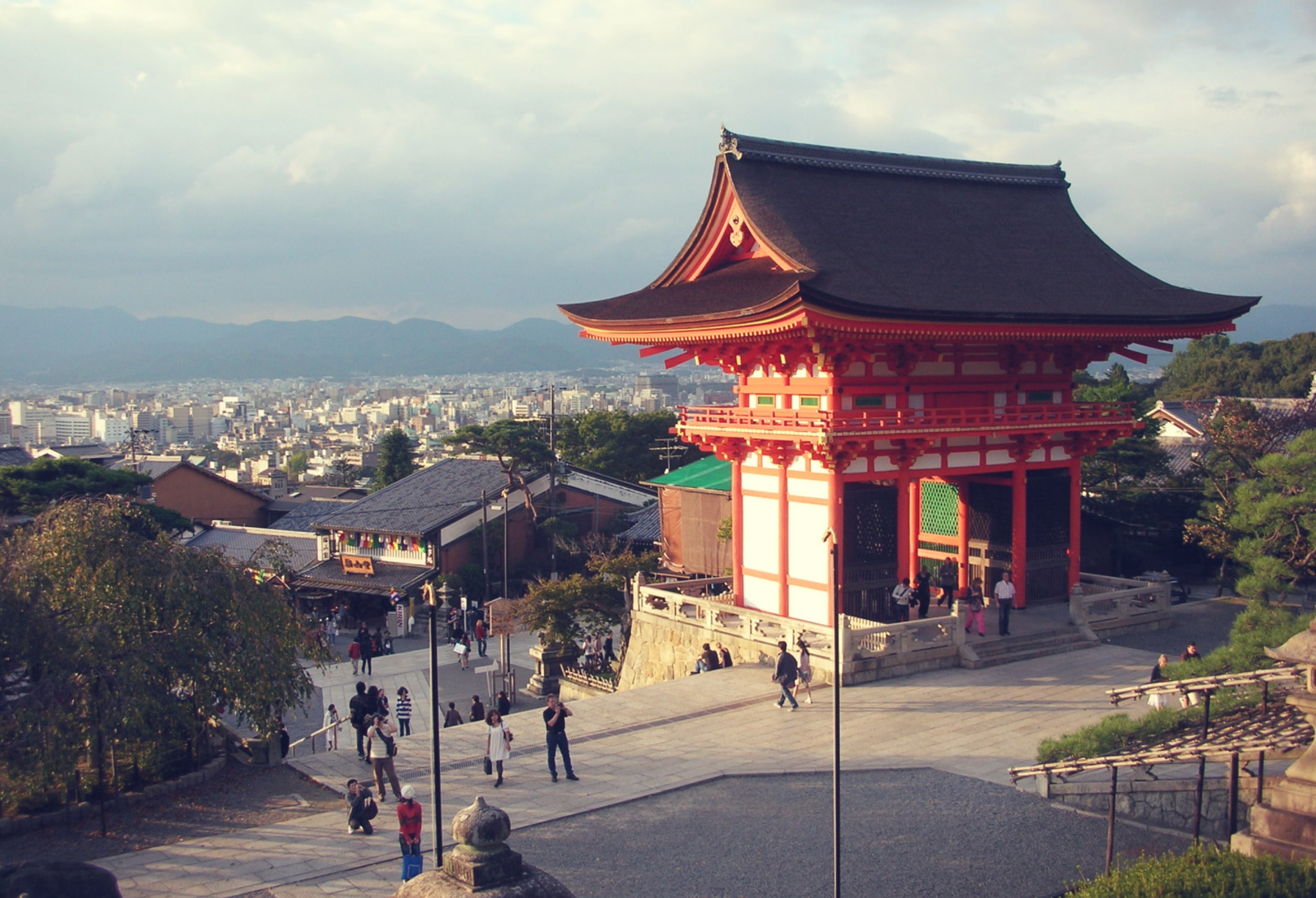 Nikon S1 sample photo. View over kyoto photography