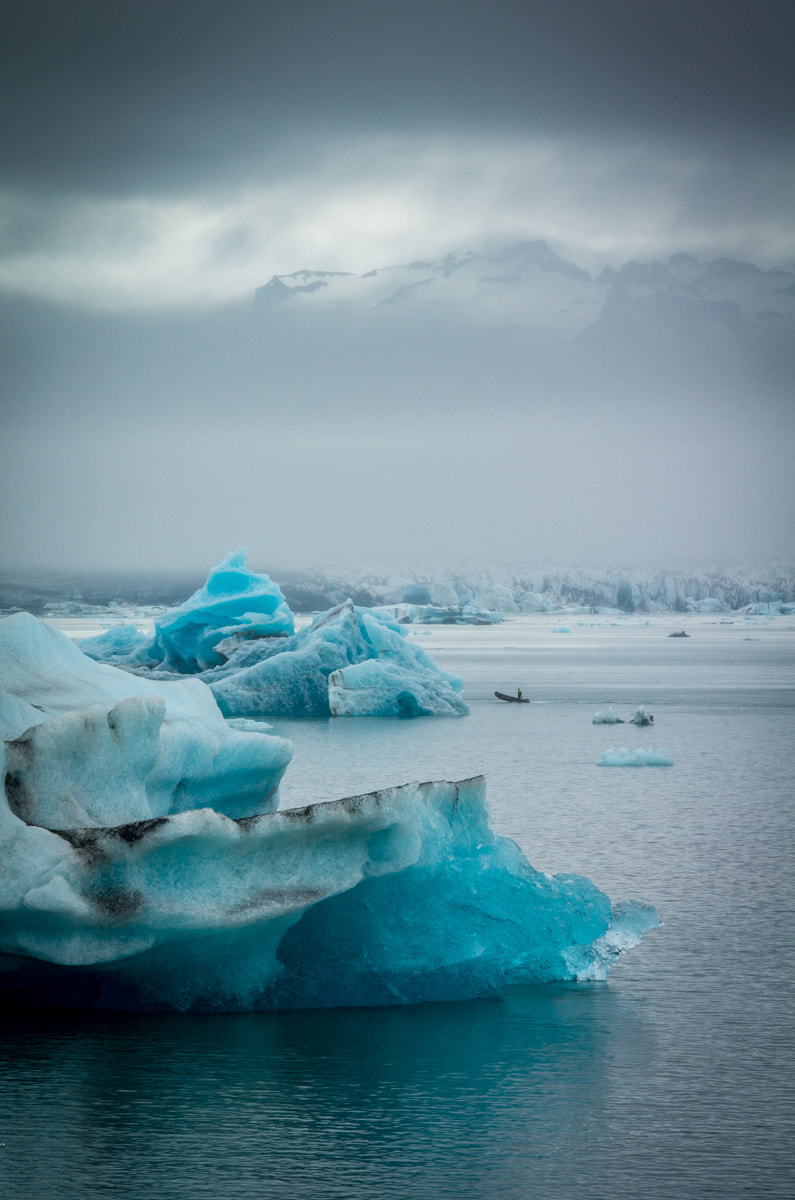 Pentax K-5 II sample photo. Swimming glacier photography