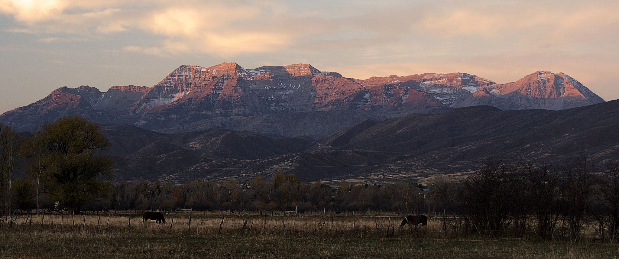 Nikon AF-S Nikkor 24-70mm F2.8E ED VR sample photo. Wasatch range in utah photography