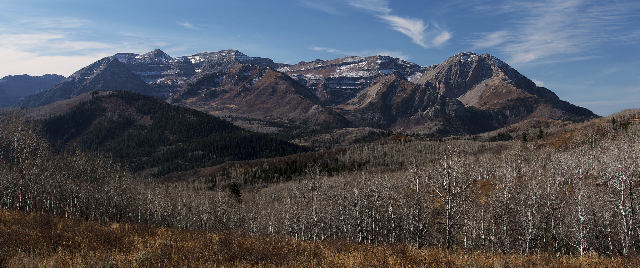Nikon AF-S Nikkor 24-70mm F2.8E ED VR sample photo. Wasatch range in utah photography