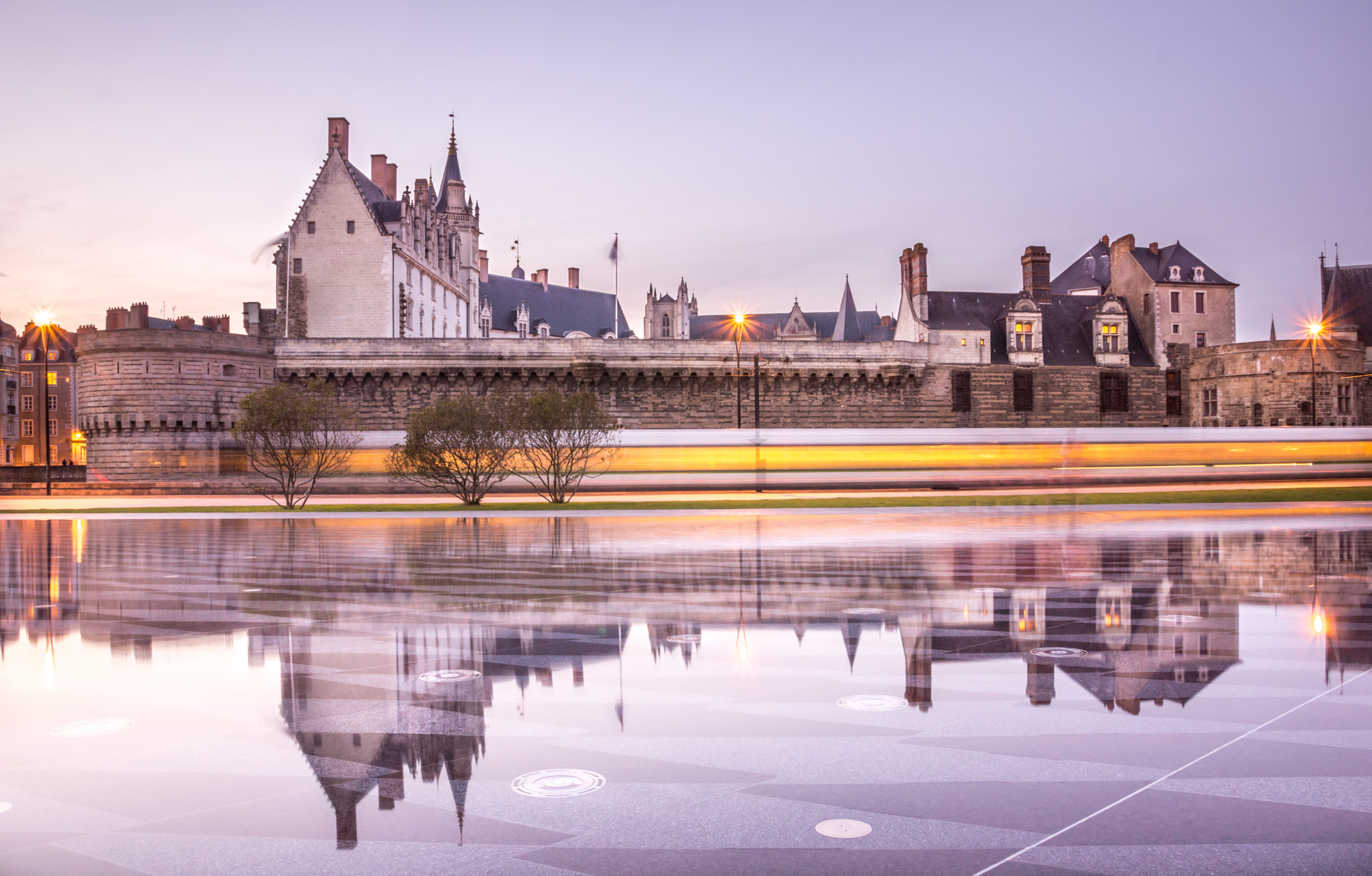 Sony SLT-A77 sample photo. Château des ducs et miroir d'eau, nantes photography