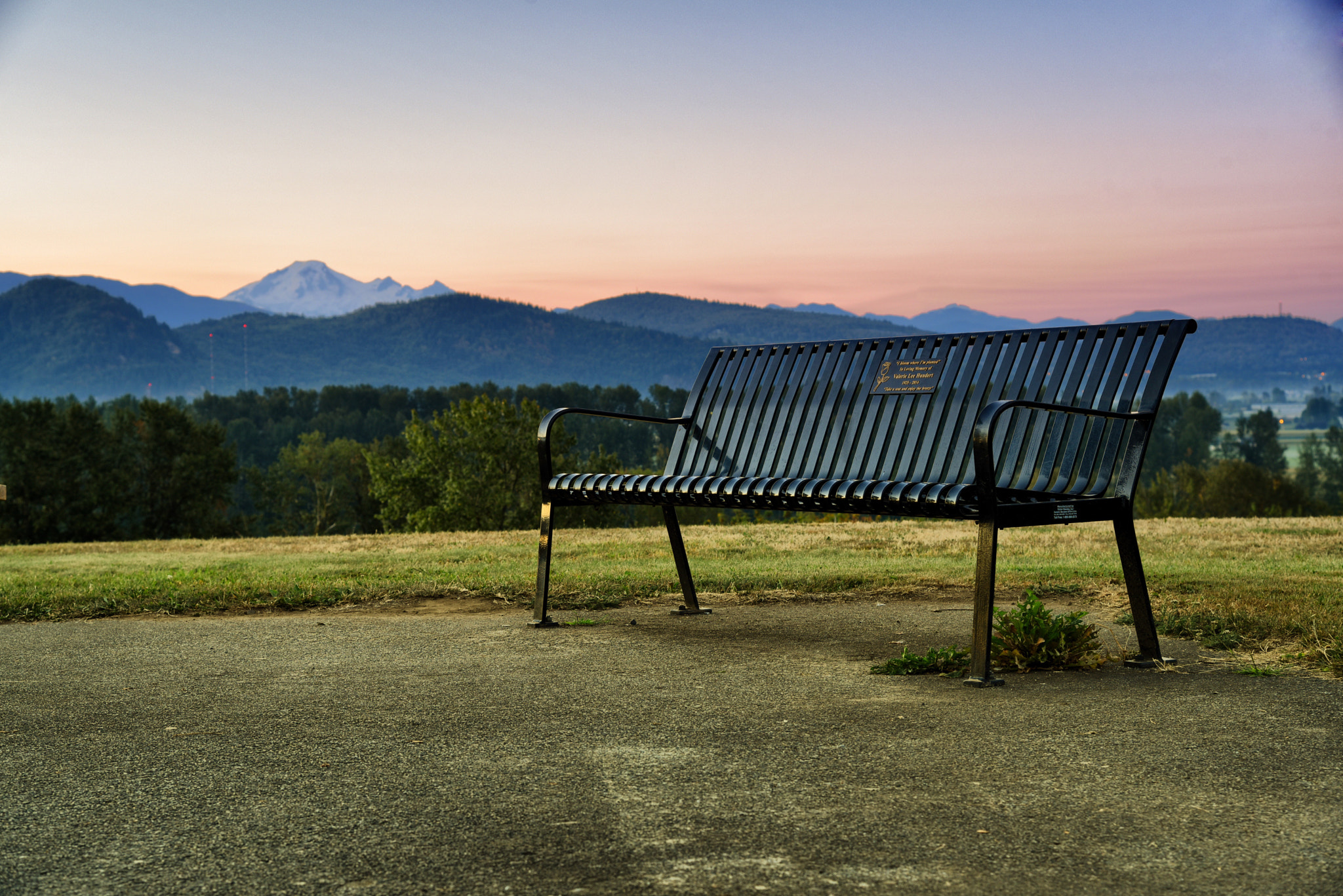 Sigma 17-50mm F2.8 EX DC OS HSM sample photo. Chair with mt. baker view photography