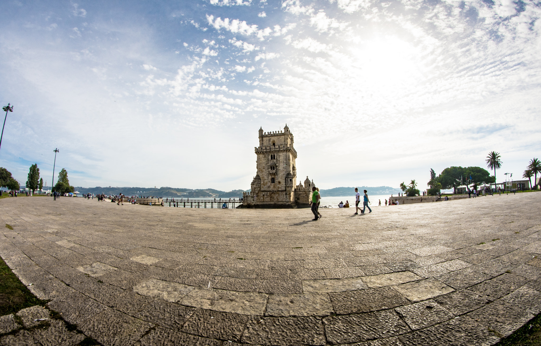 Nikon D7200 + Samyang 8mm F3.5 Aspherical IF MC Fisheye sample photo. Torre de belem photography