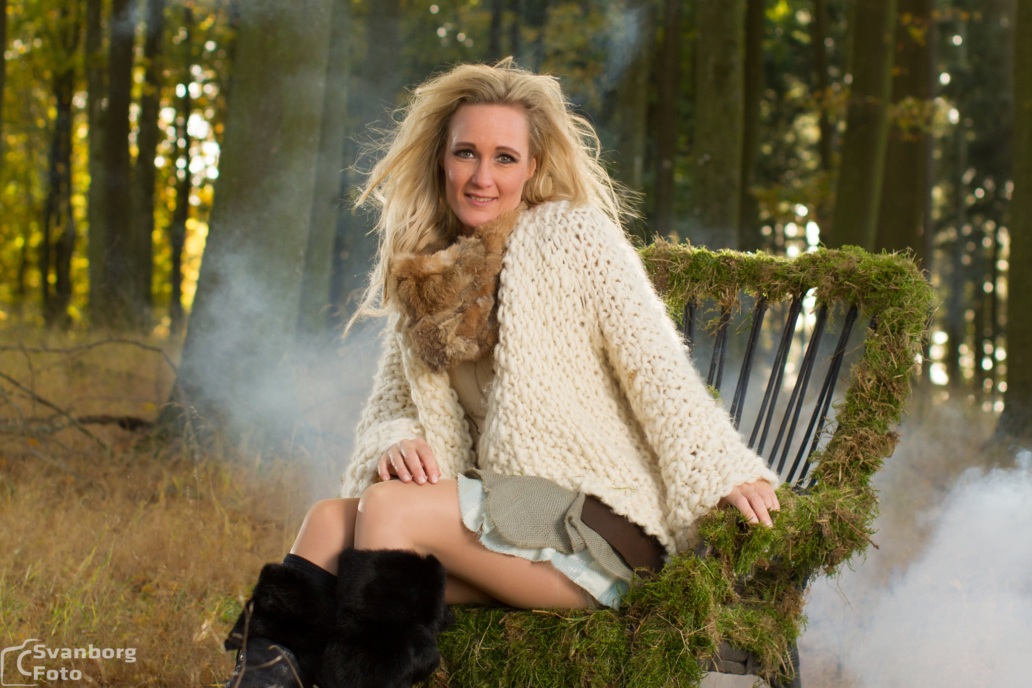 Canon EOS 7D + Canon EF 50mm F1.2L USM sample photo. Connie sitting in the forest photography