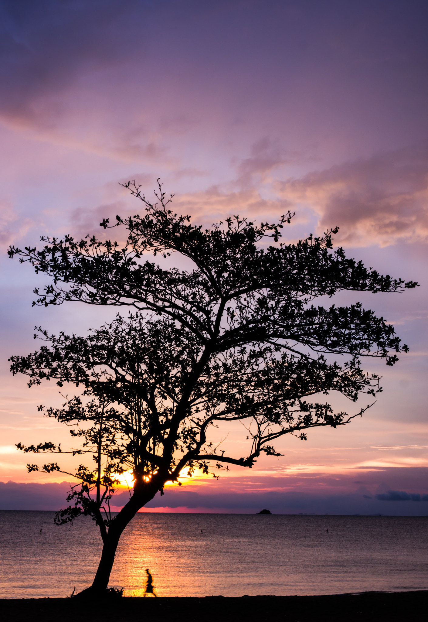 Samsung NX300 + Samsung NX 30mm F2 Pancake sample photo. Sunset lonely photography