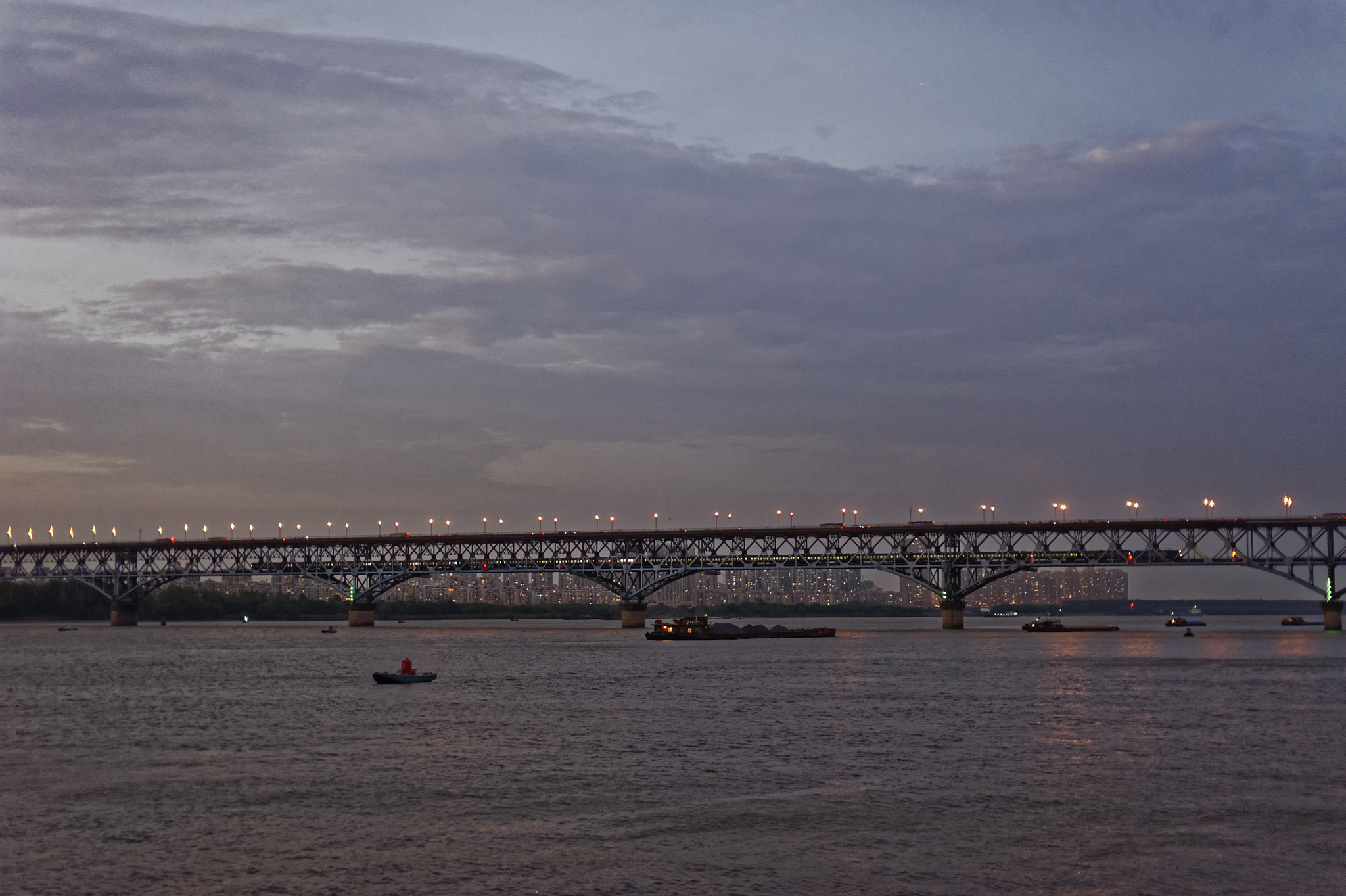 Nikon D700 sample photo. Nanjing changjiang bridge photography