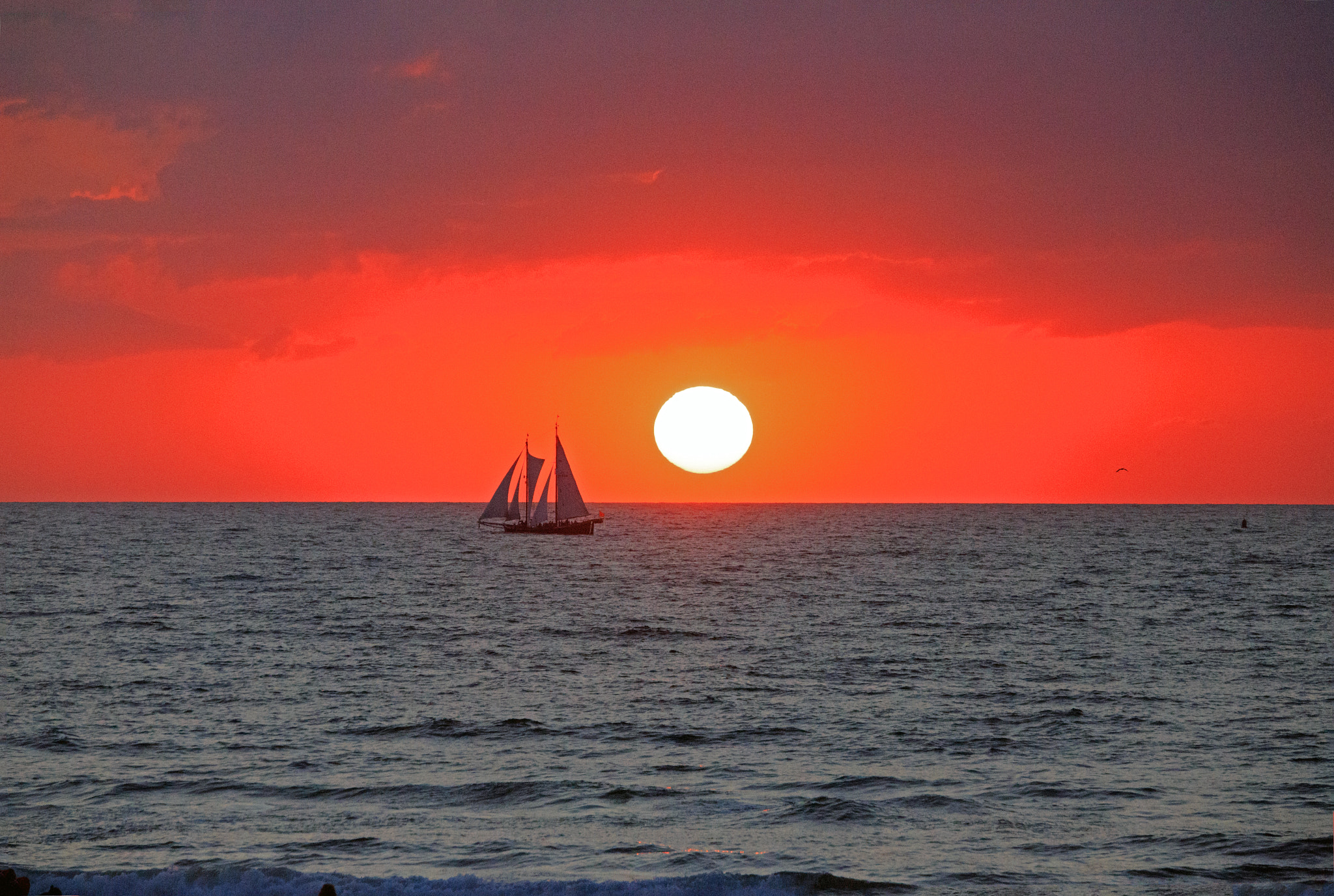 Canon EOS 6D sample photo. Sunset sailboat warnemunde photography