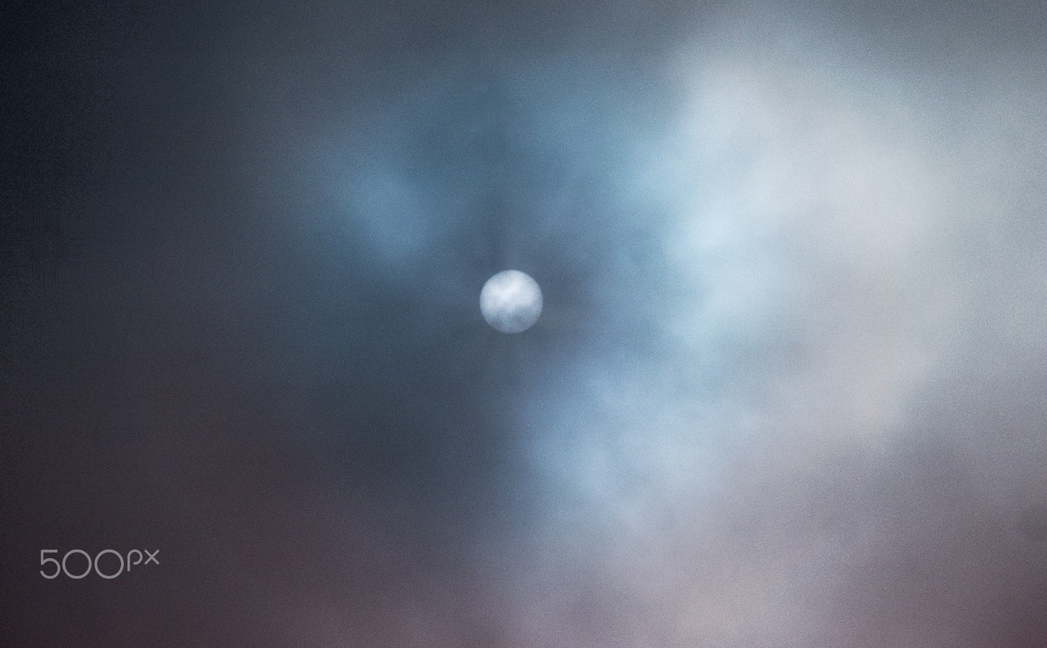 Sony Alpha DSLR-A500 + Sony DT 18-55mm F3.5-5.6 SAM sample photo. Moody picture of the moon with dark clouds photography
