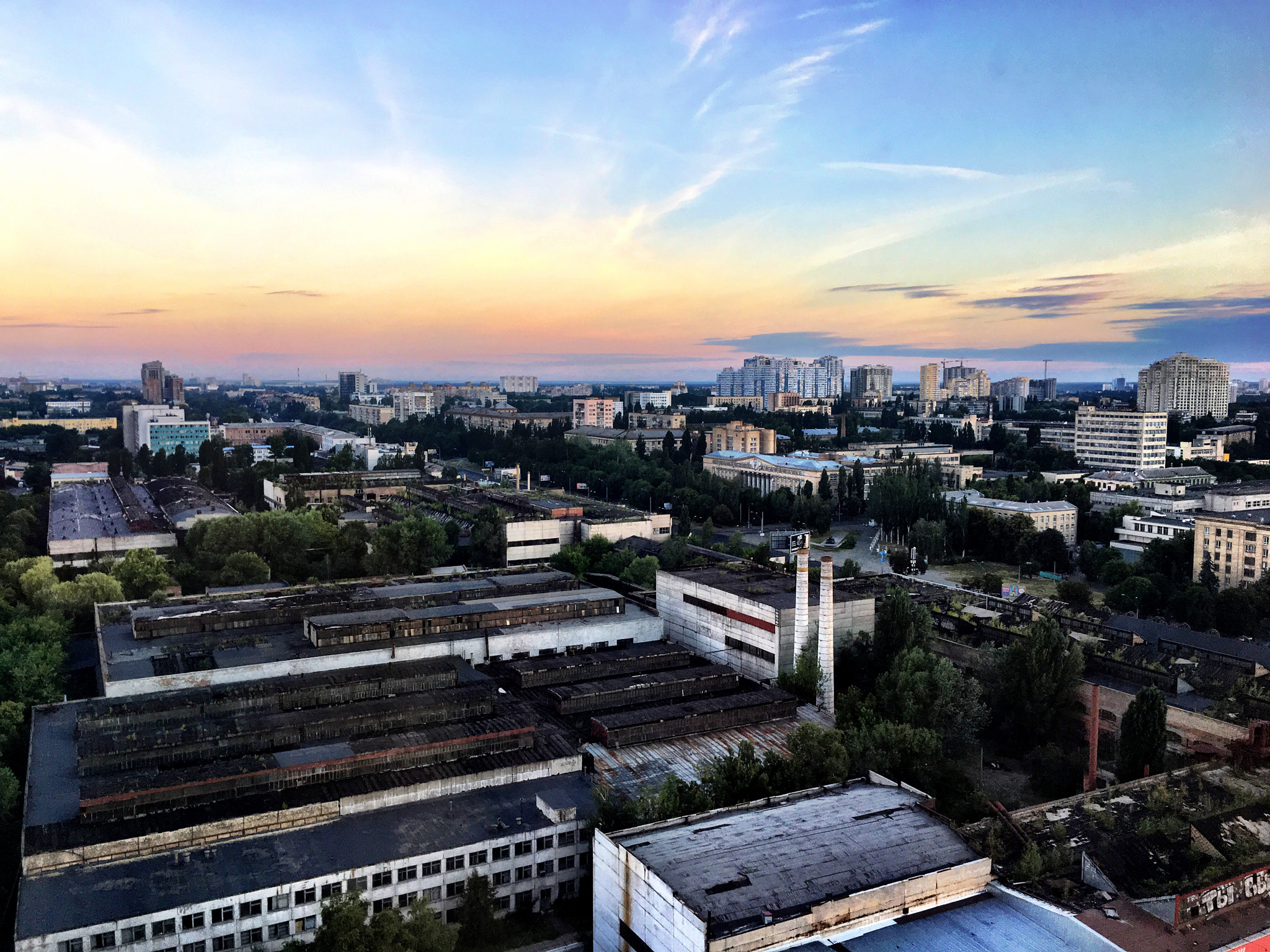 Apple iPhone9,1 sample photo. Sunset in kiev, ukraine photography