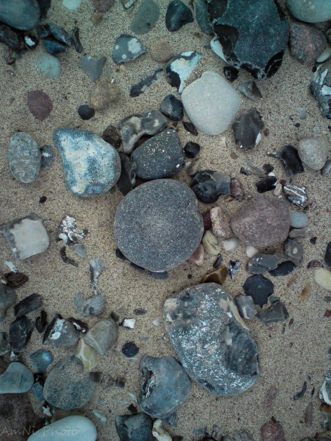 Sony Ericsson C510 sample photo. Stones in the sand photography