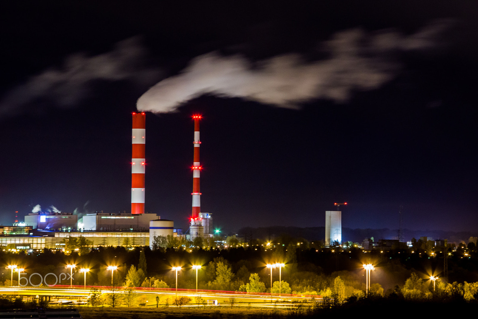 Pentax smc DA 55-300mm F4.0-5.8 ED sample photo. Power station "siekierki" in warsaw. photography