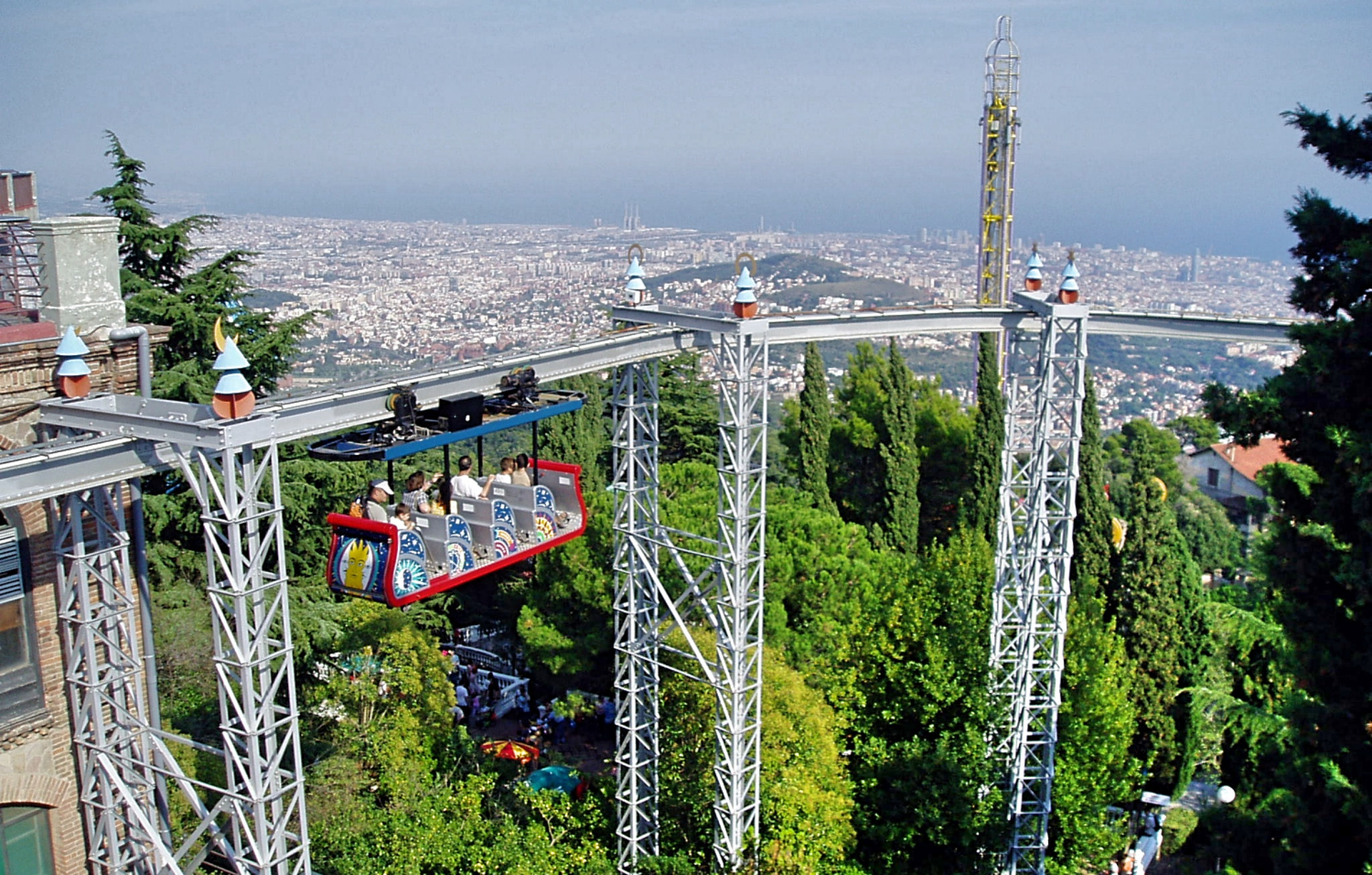 Olympus u10D,S300D,u300D sample photo. Aeromagic of tibidabo, barcelona photography