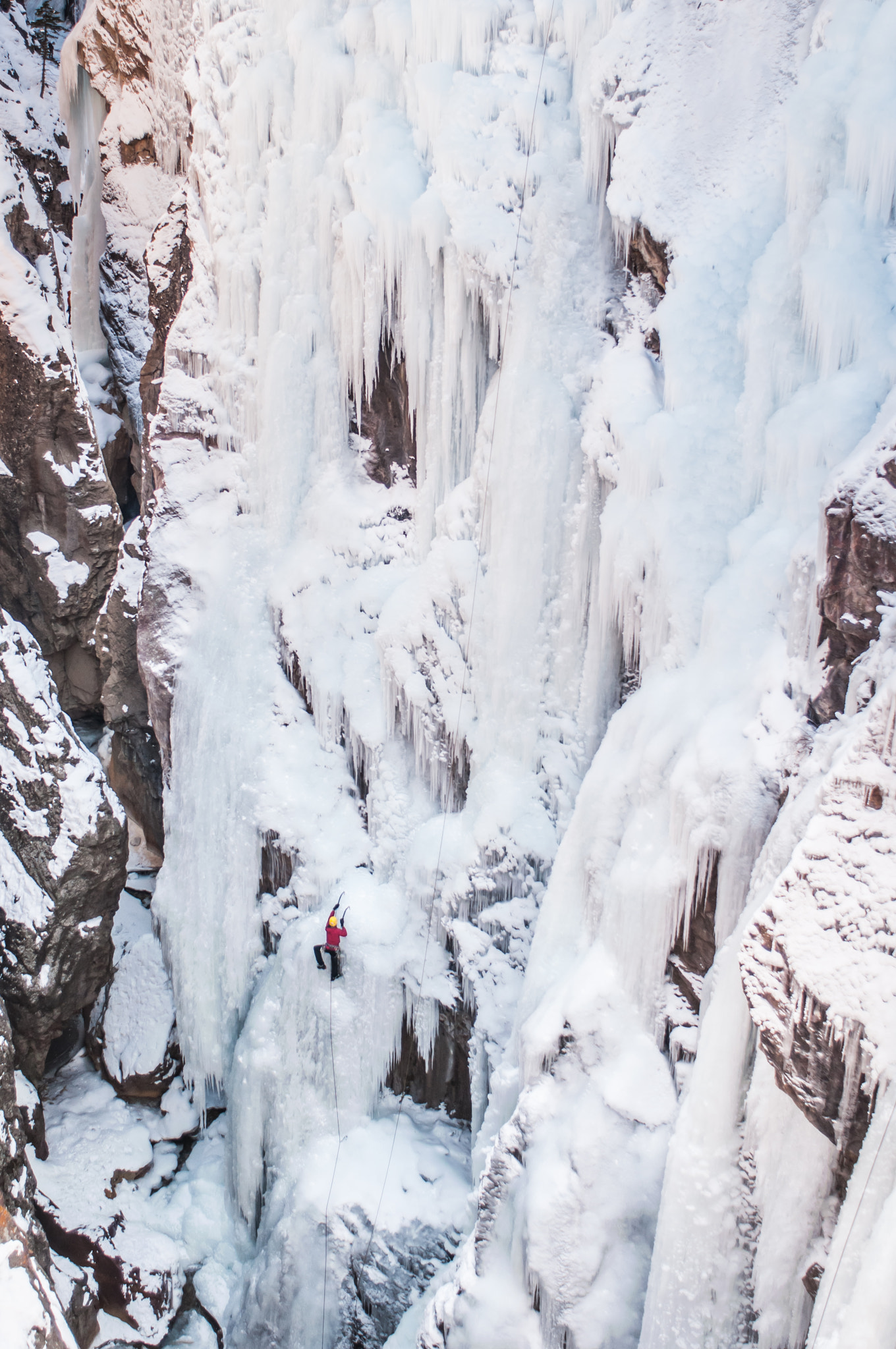 Nikon D300 + AF Nikkor 24mm f/2.8 sample photo. Ice climbing in ouray, colorado photography