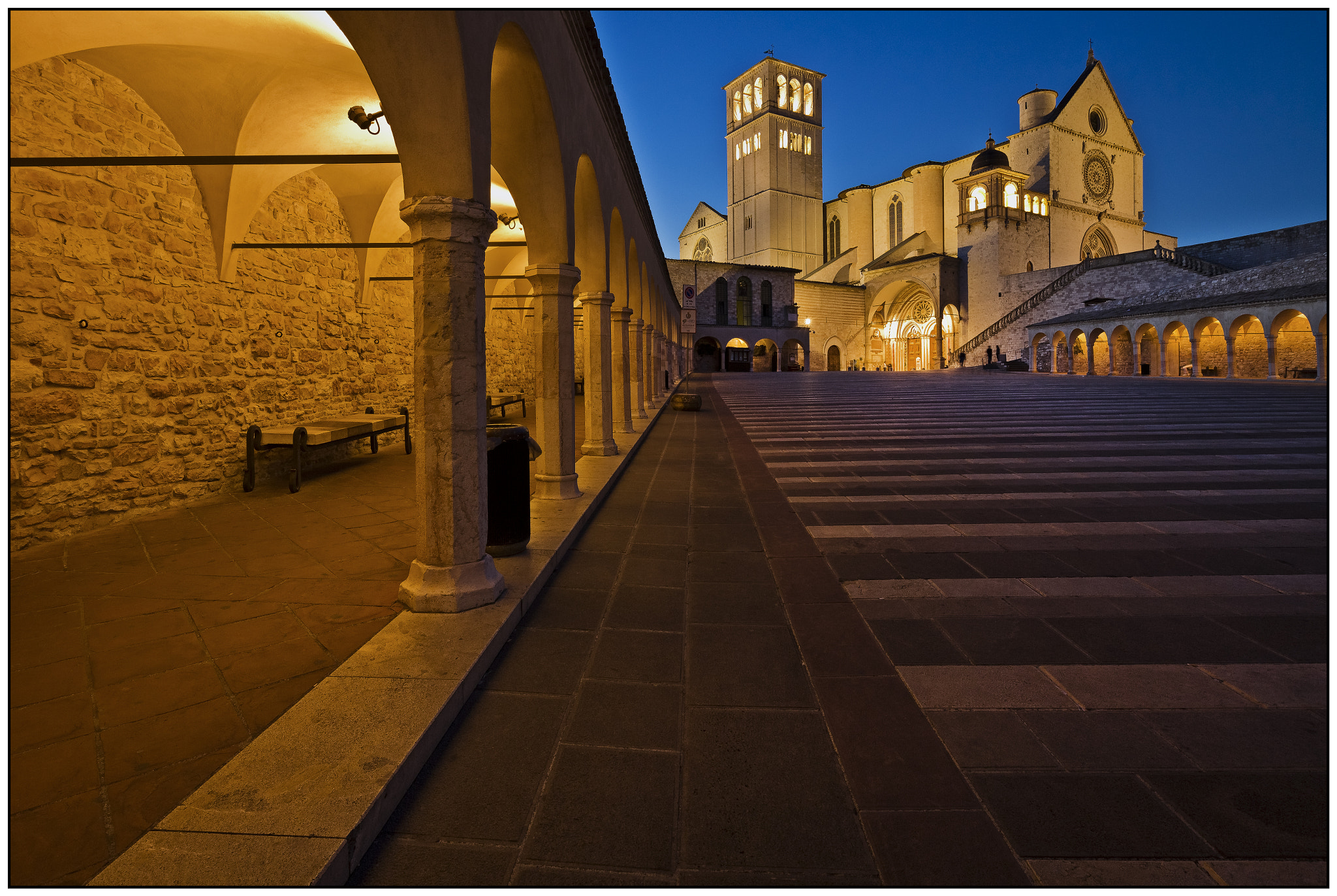 Canon EF-M 11-22mm F4-5.6 IS STM sample photo. The basilica of st francis, assisi, umbria, italy. photography