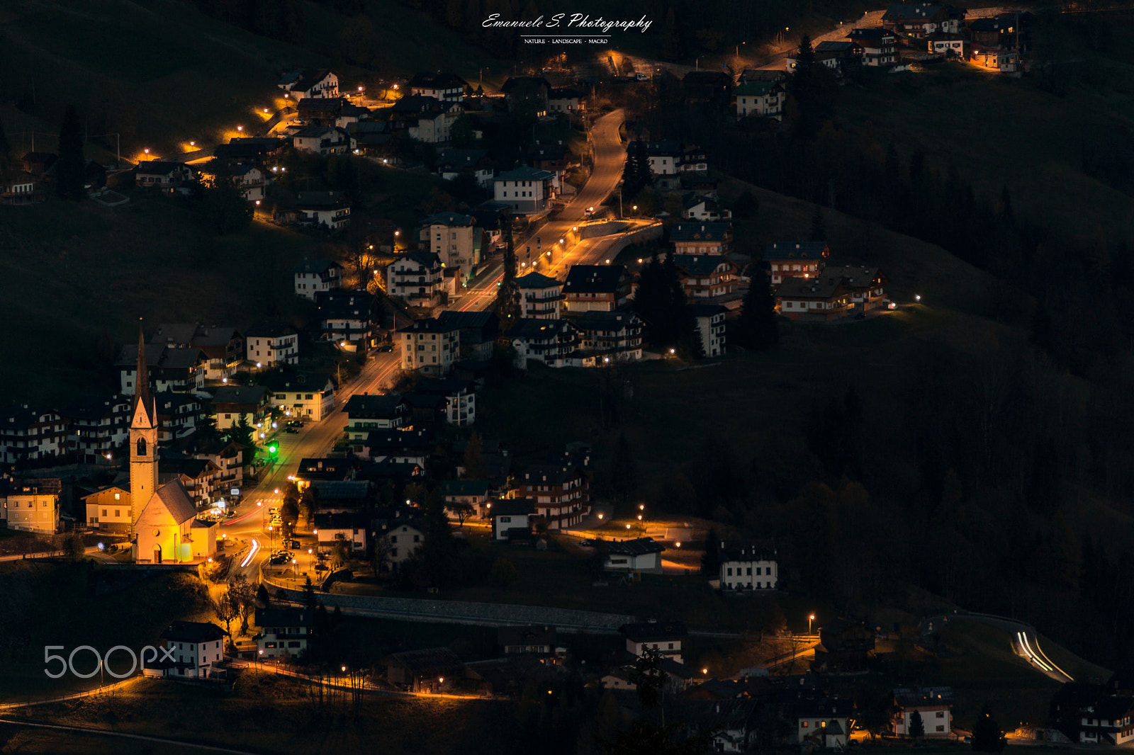 Canon EOS 100D (EOS Rebel SL1 / EOS Kiss X7) sample photo. Selva di cadore by night photography