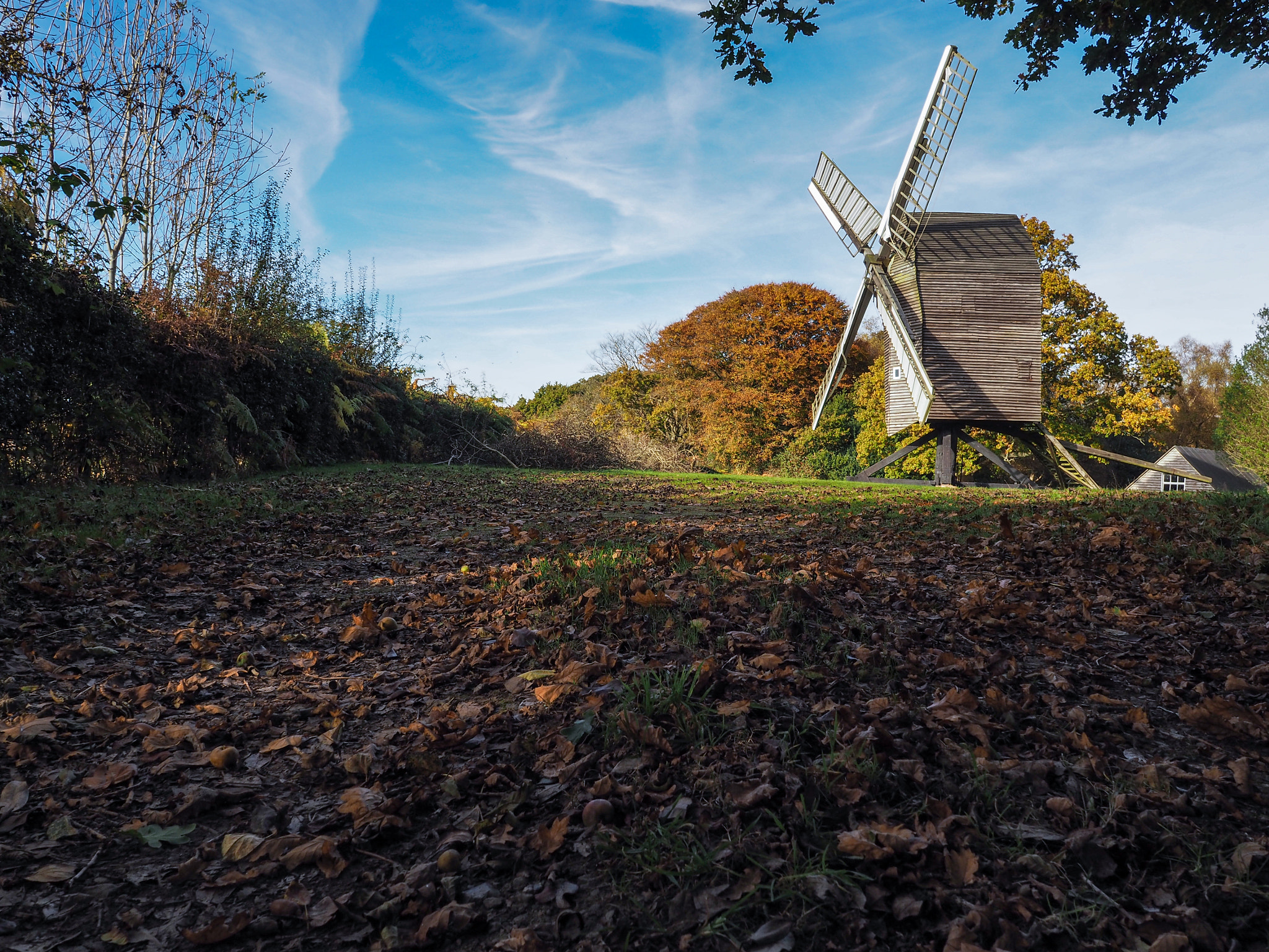 Olympus PEN-F + OLYMPUS M.12mm F2.0 sample photo. View of nutley windmill in the ashdown forest photography