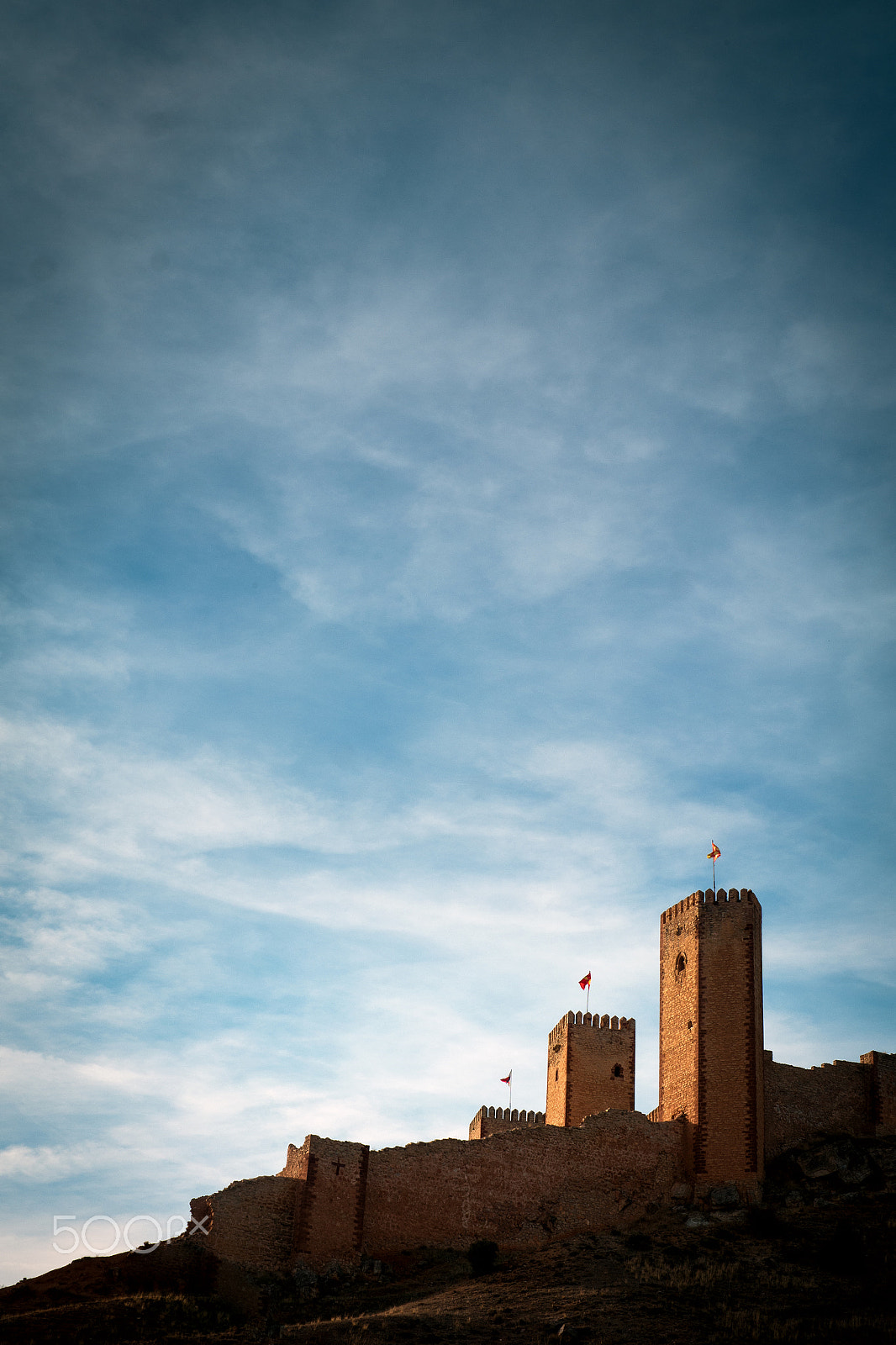 Fujifilm X-A1 sample photo. Molina de aragon castle photography