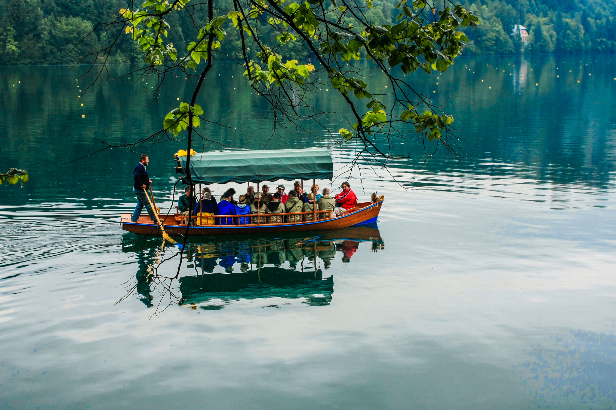 Canon EF 28-80mm f/2.8-4L sample photo. Pletna boat on lake bled photography